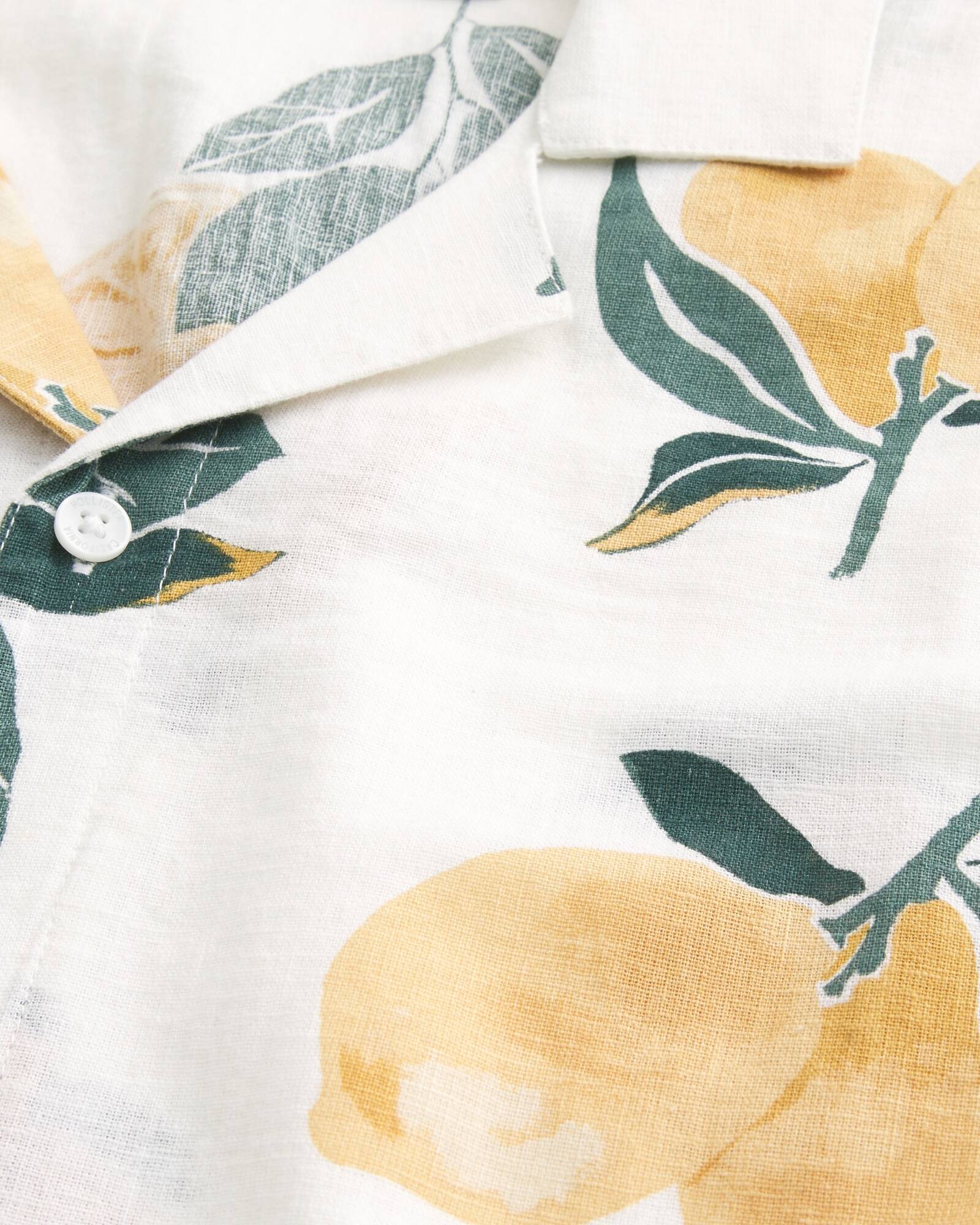 Boxy Short-Sleeve Linen-Blend Shirt