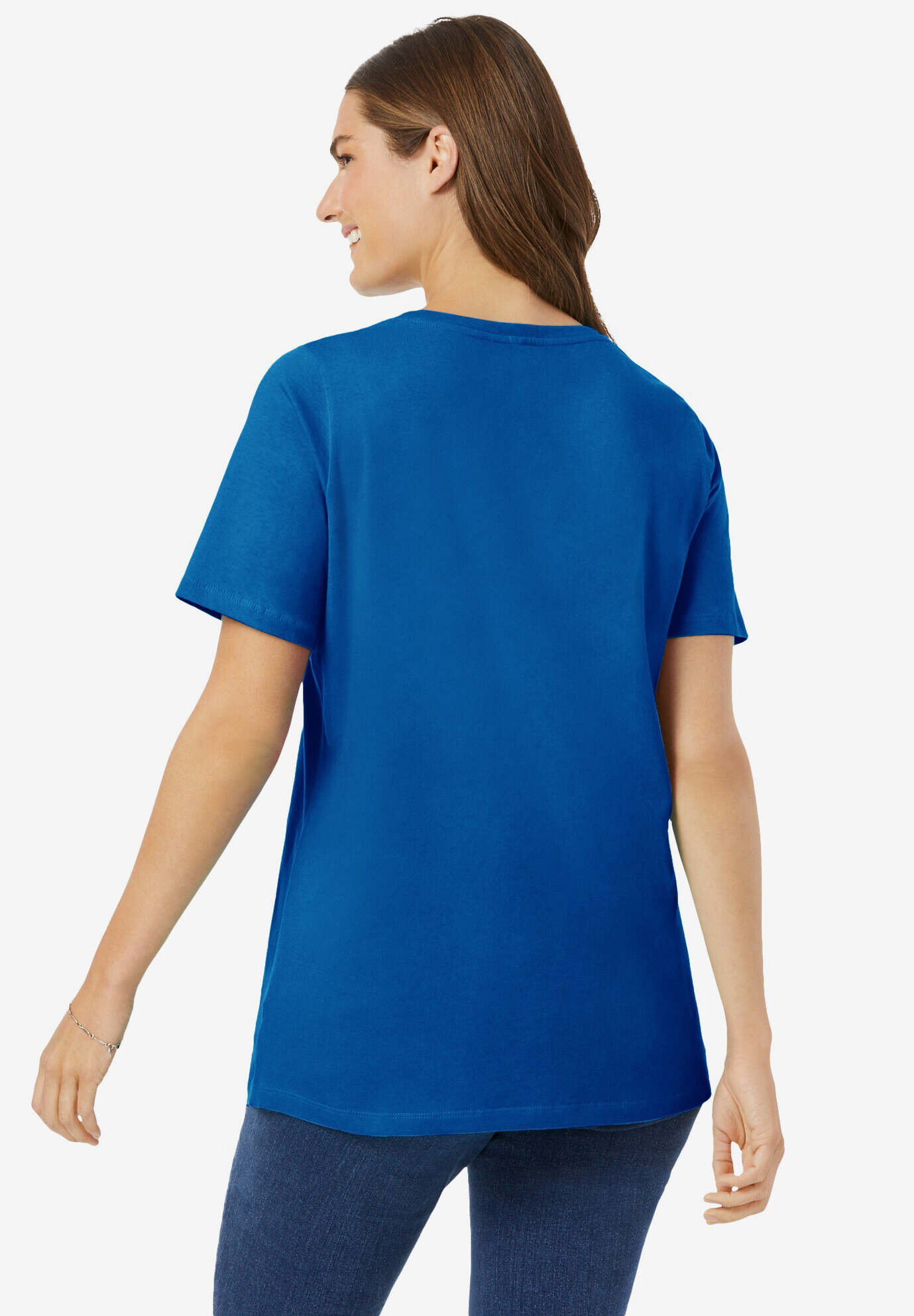Perfect Short-Sleeve Scoopneck Tee