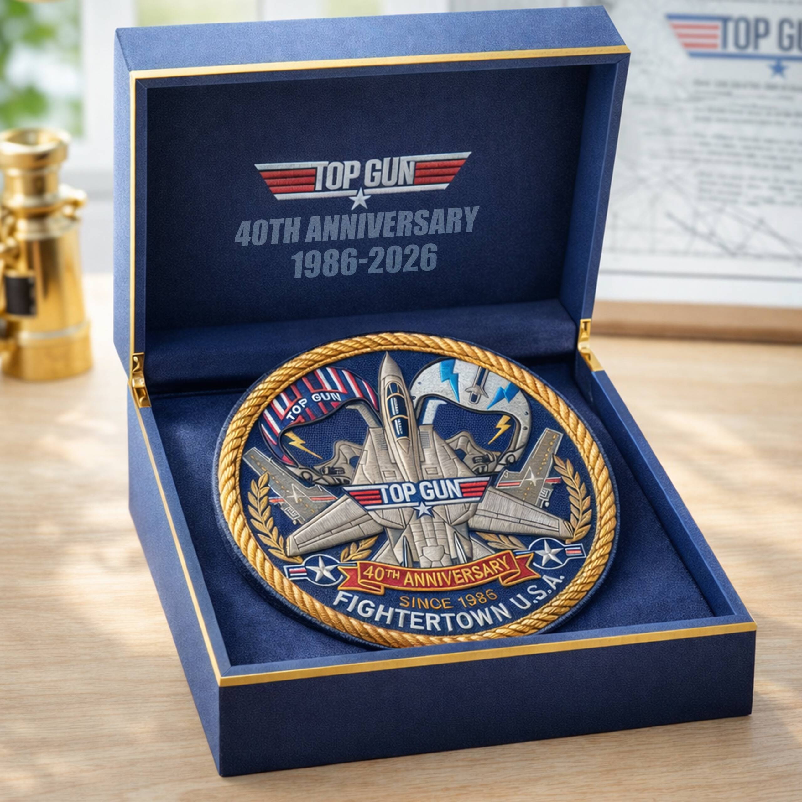 Top Gun 40th Anniversary Embroidered Commemorative Patch