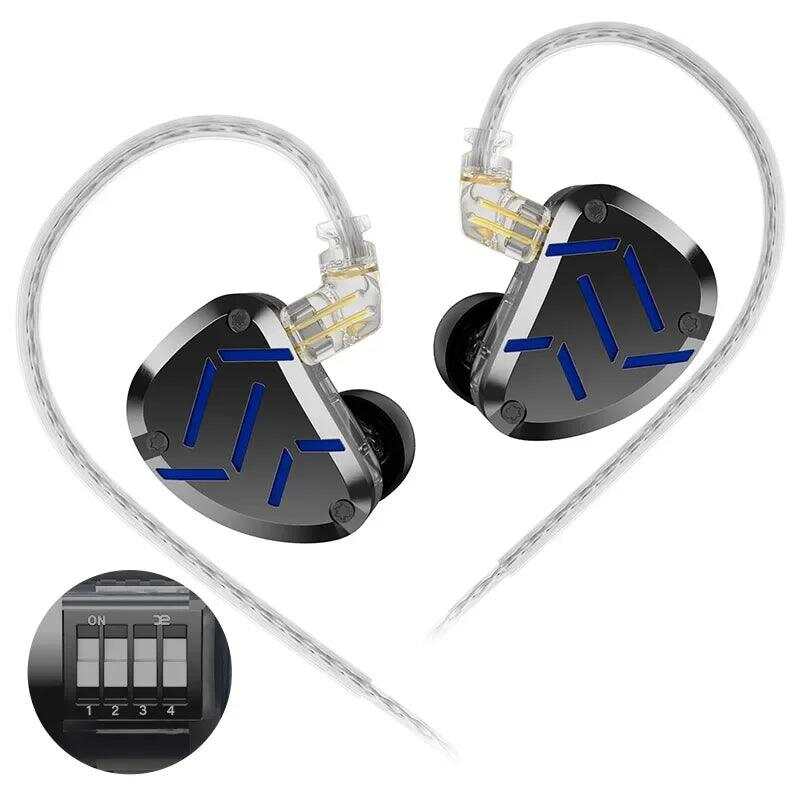 KZ ZAT - Professional Hybrid In-Ear Monitors with Customizable Sound