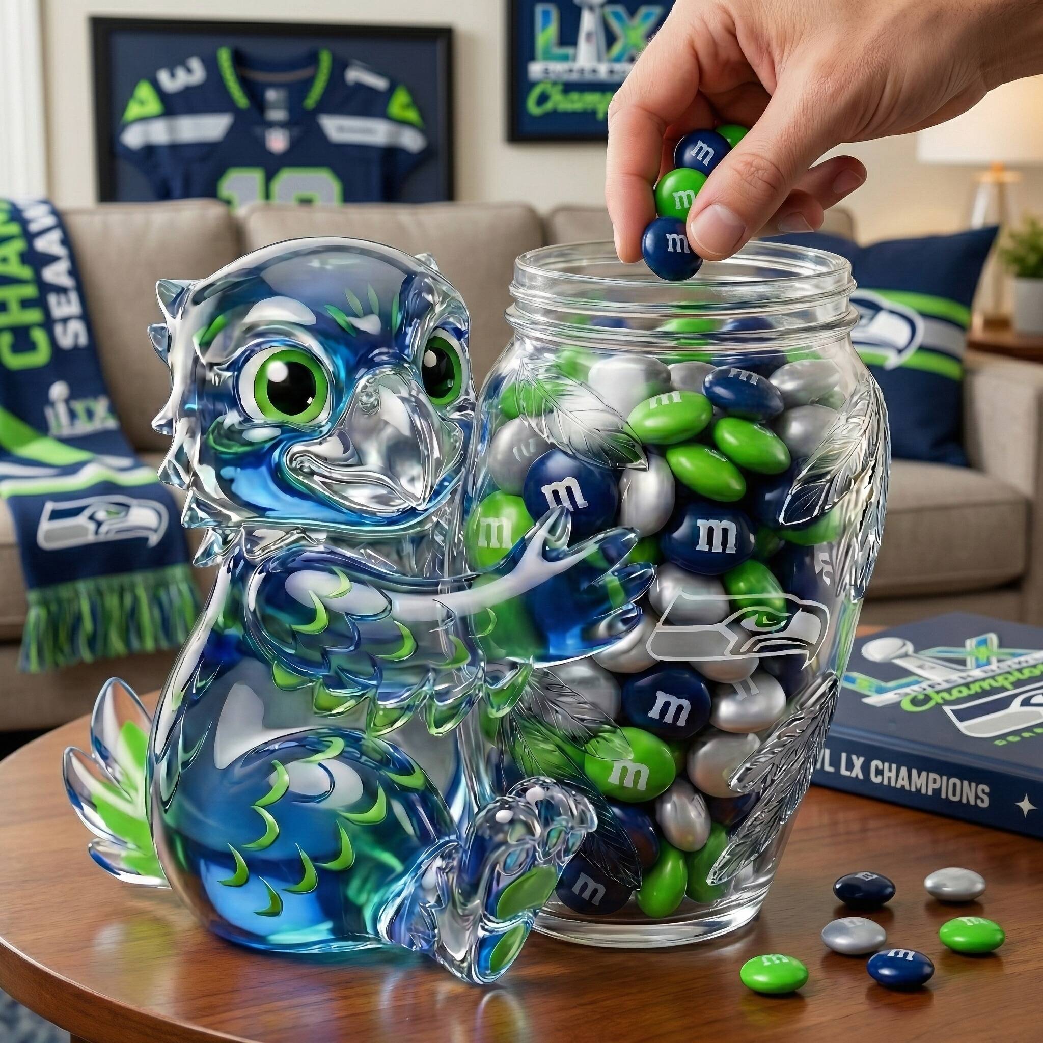 Seattle Seahawks – Super Bowl LX Champions Commemorative Candy Jar