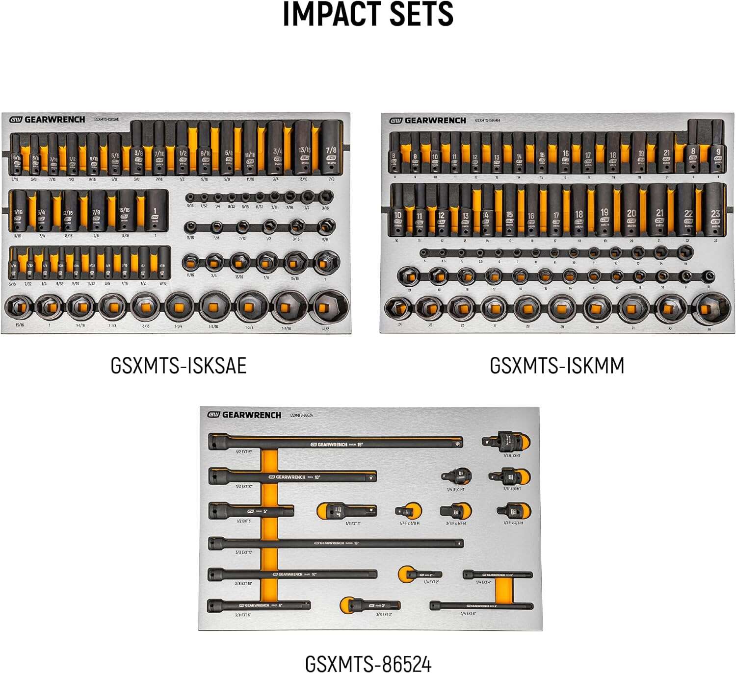GEARWRENCH 1268 Piece Master Mechanics Tool Set in Premium Modular Foam Trays with GSX Mobile Tool Storage | MEGAMOD1268