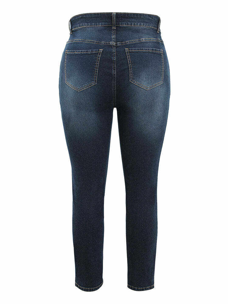 Very Stretchy High Rise Dark Wash Vintage Full Jeans