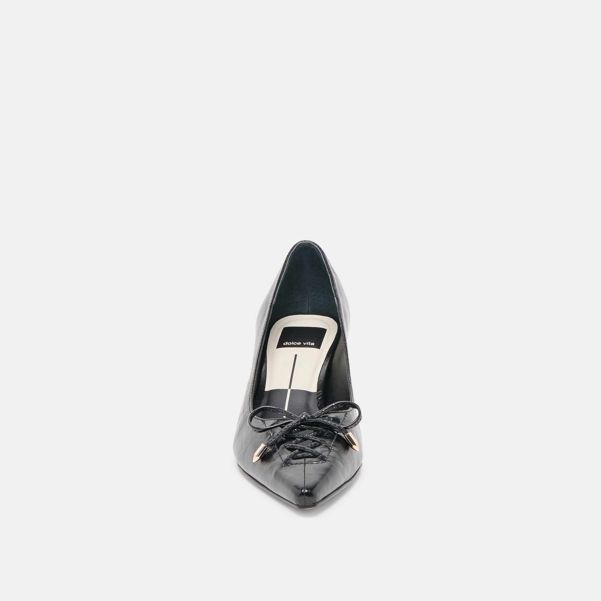 CLARIE HEELS MIDNIGHT CRINKLE PATENT LEATHER