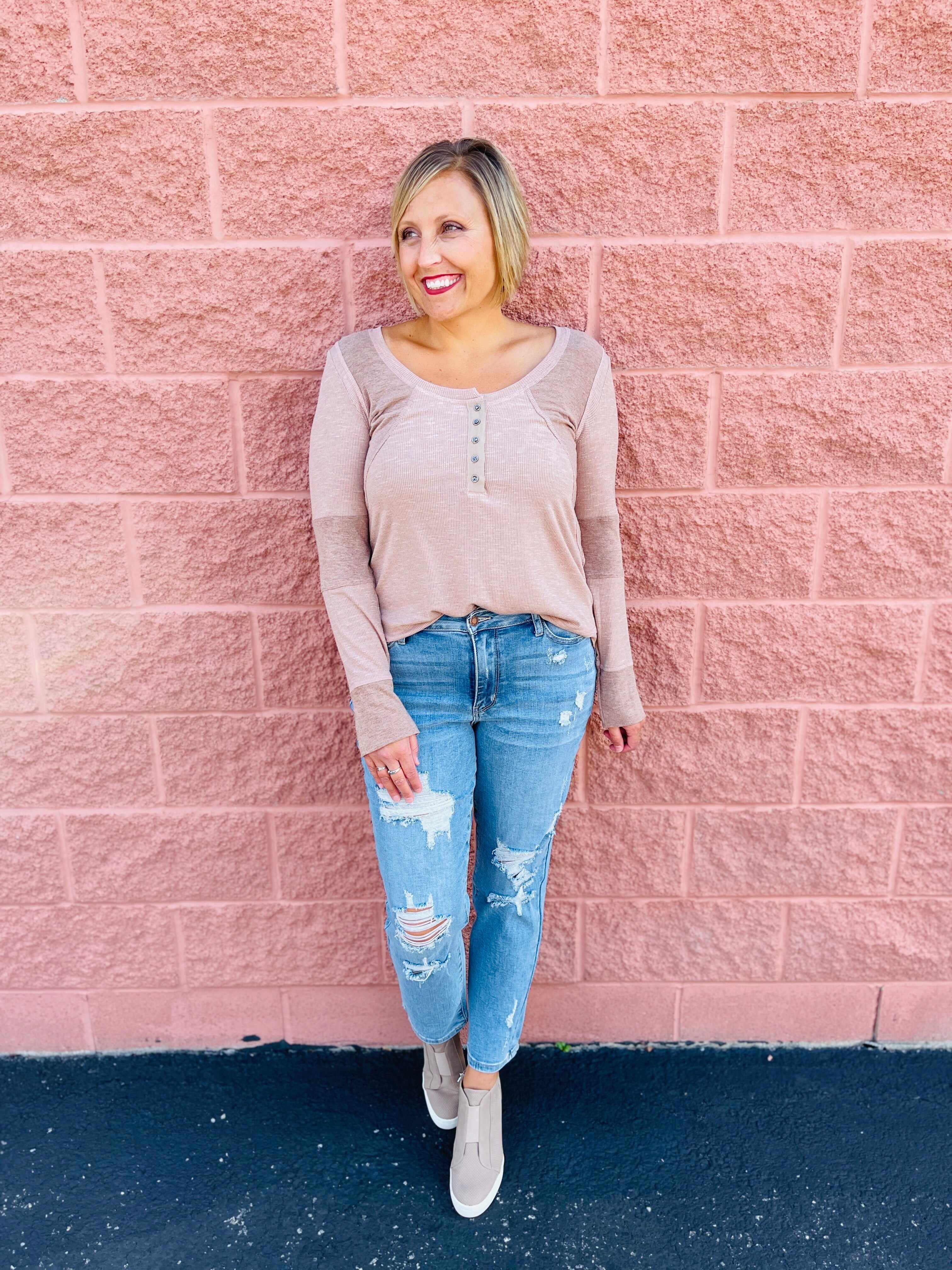 Plus/Reg Don’t Be Distressed Boyfriend Jeans