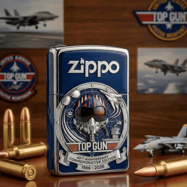 Top Gun 40th Anniversary Limited Edition Zippo Lighter(1986-2026)