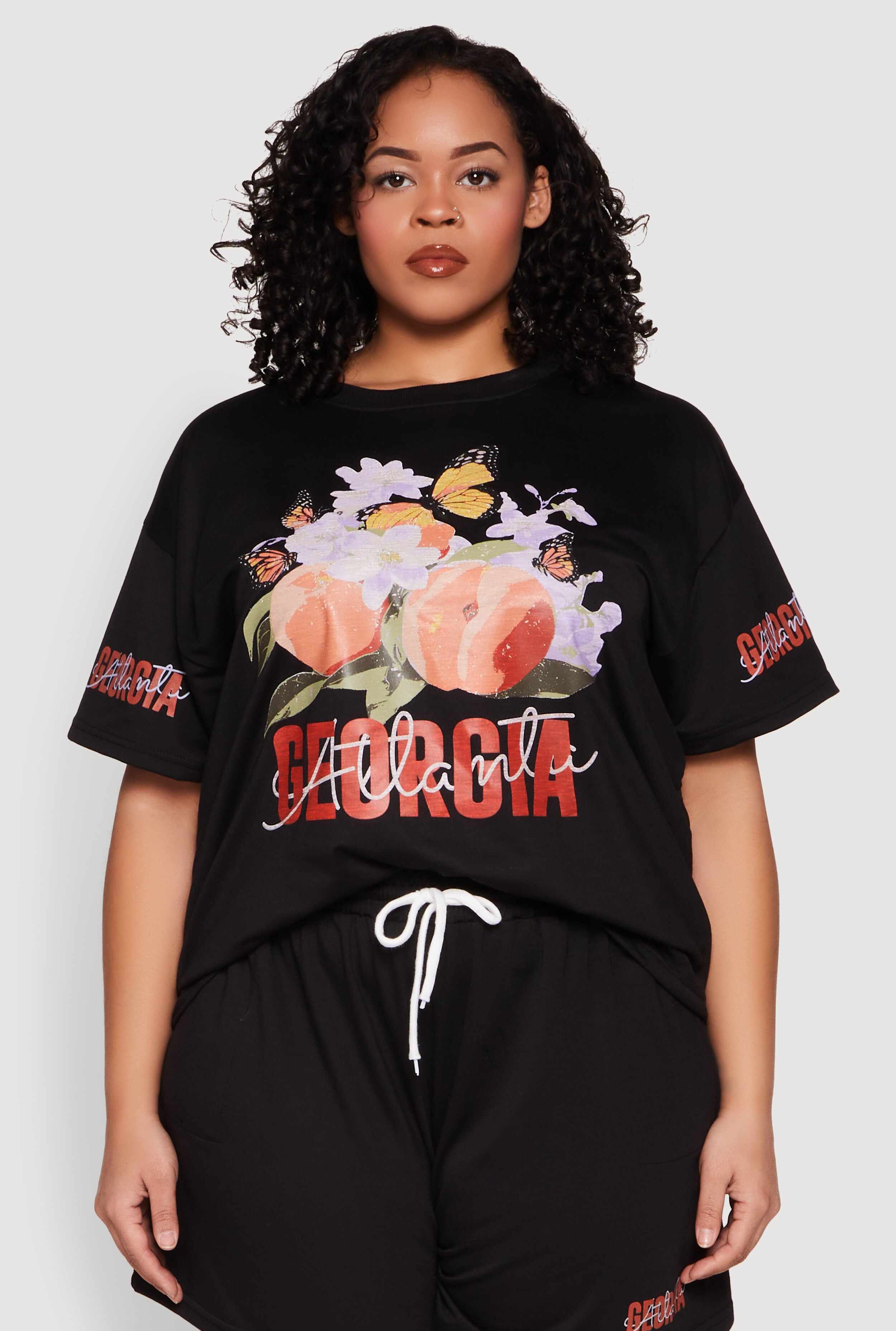 Plus Size Atlanta Georgia Peaches Graphic Top