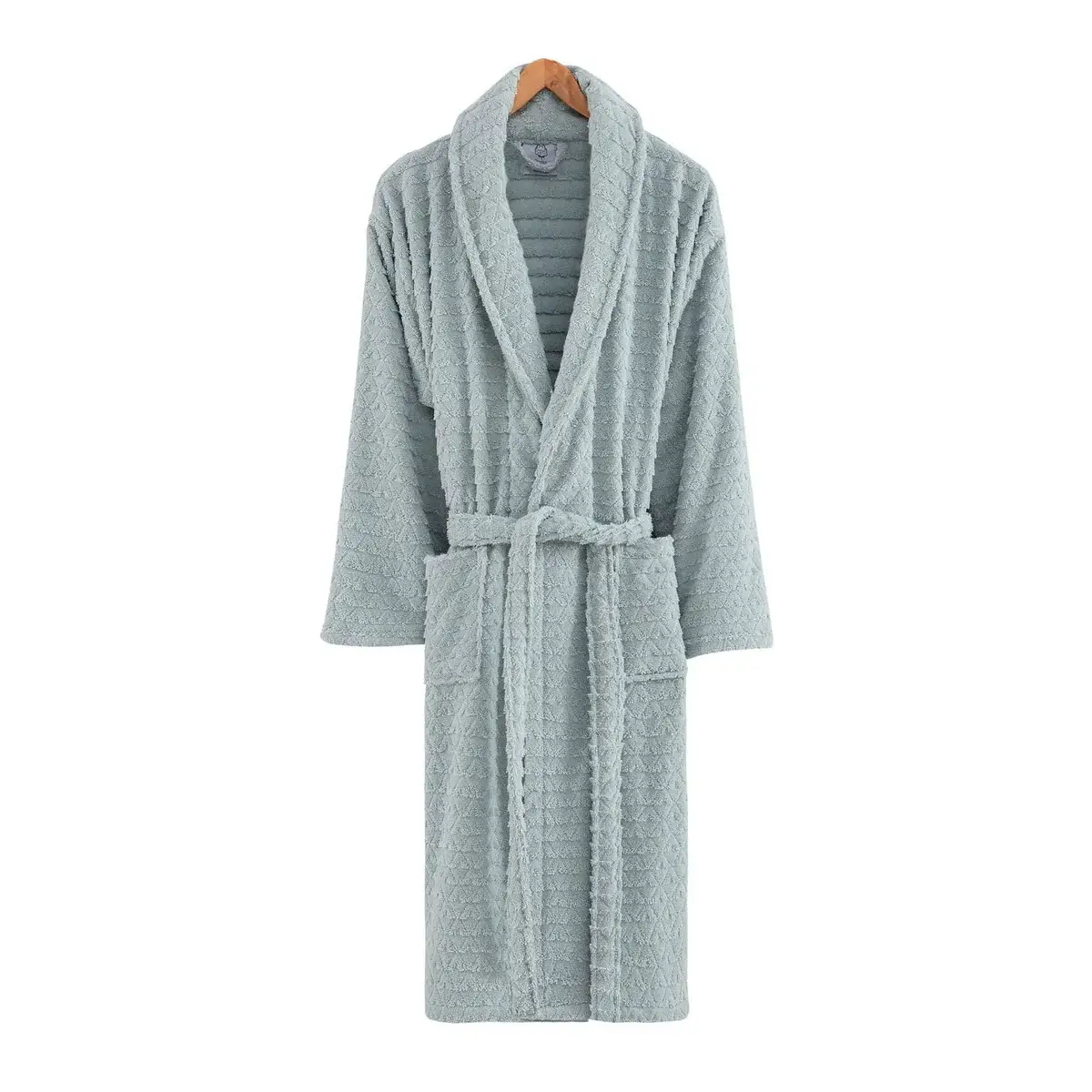 Ozan Premium Home Azure Bathrobes Collection 100% Turkish Cotton Unisex Terry Cloth Bathrobe