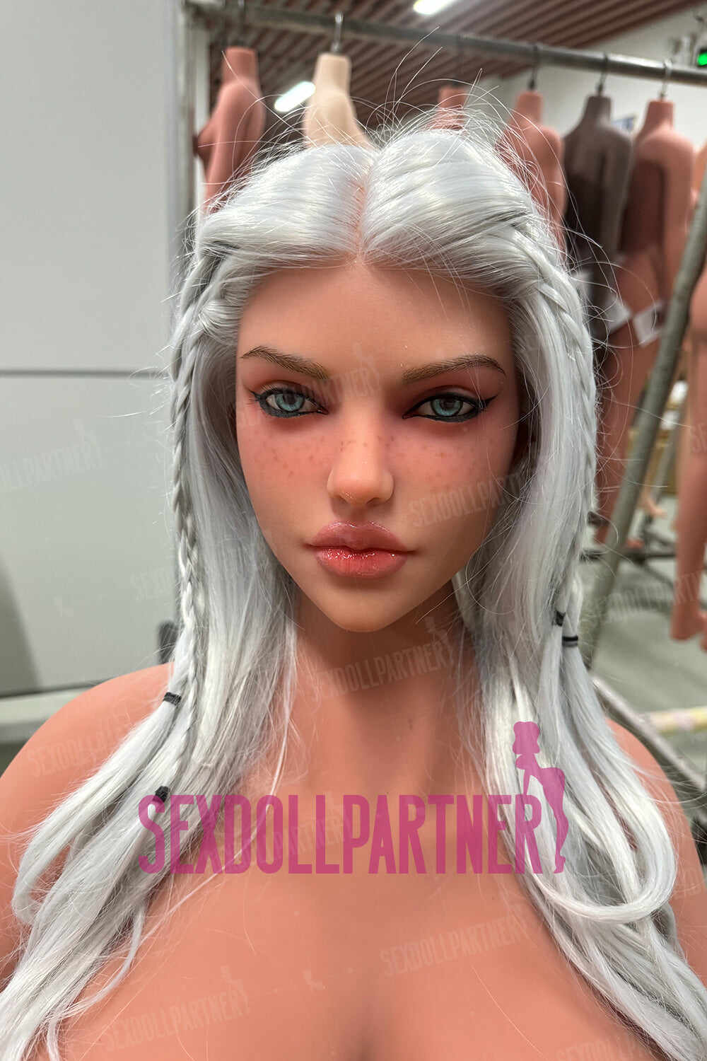 Anila 76cm/2ft49 S16 Silicone Head TPE Half Body BBW Sexy Hot Lady Love Sex Doll Torso