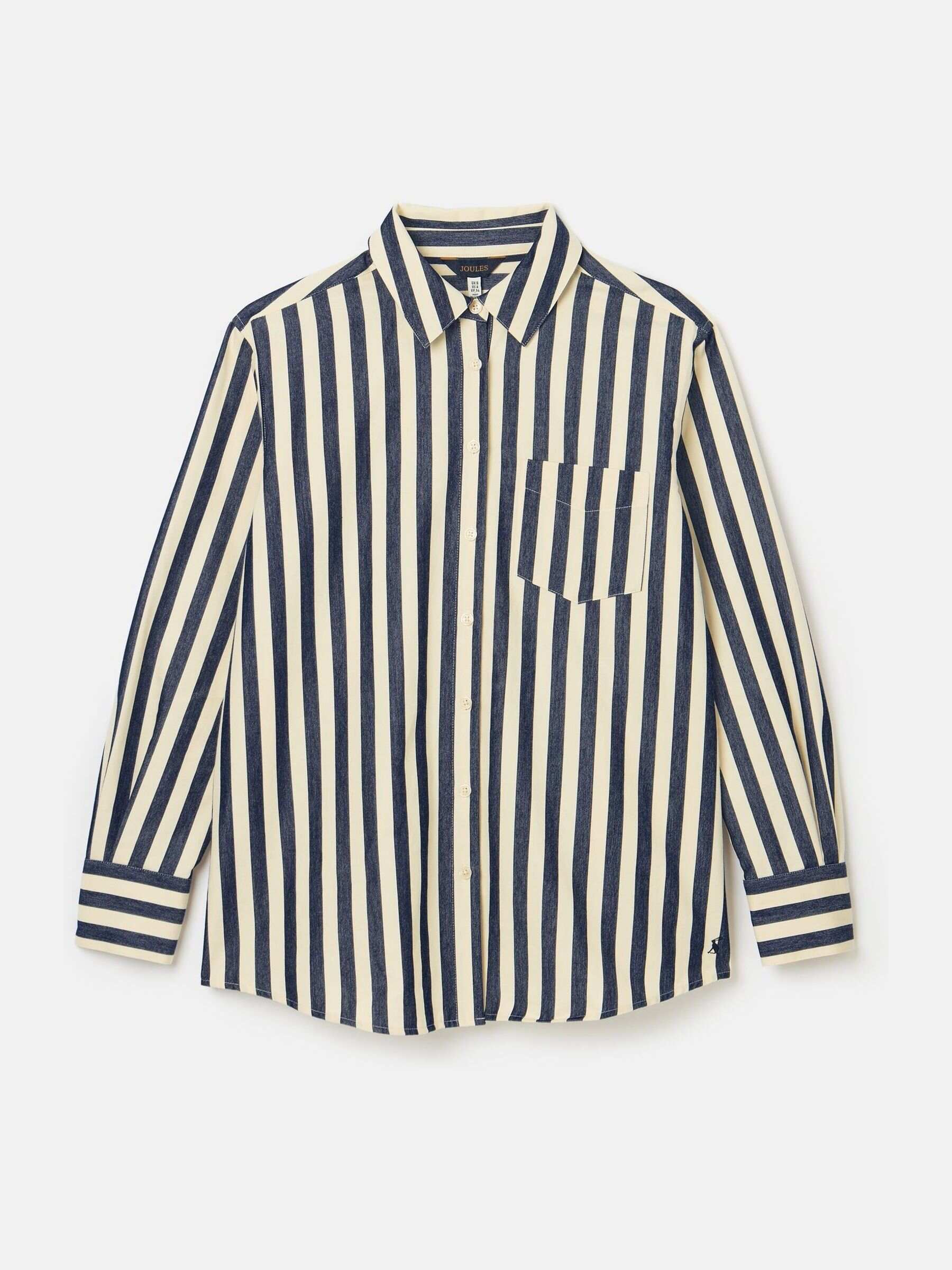 Amilla Navy & Cream Stripe Shirt