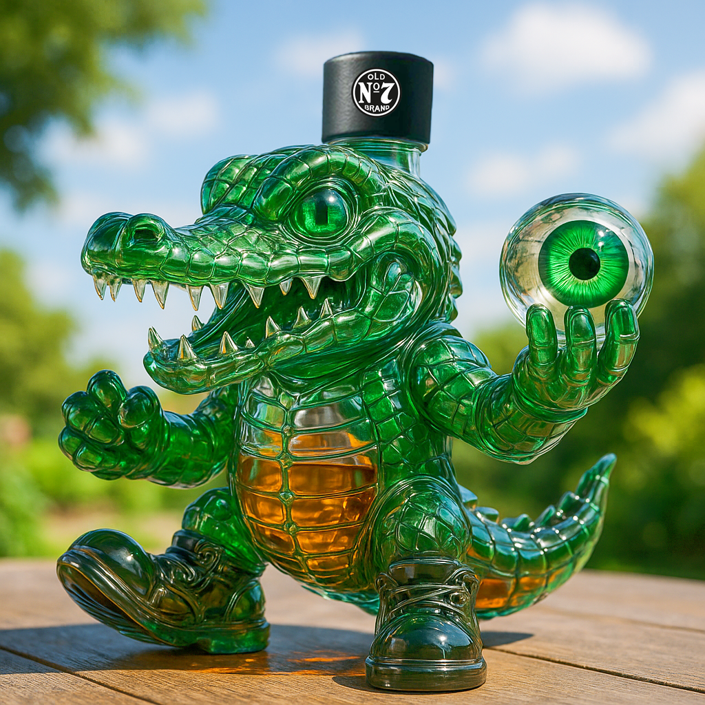 Nightmare Chomper Whiskey Bottle