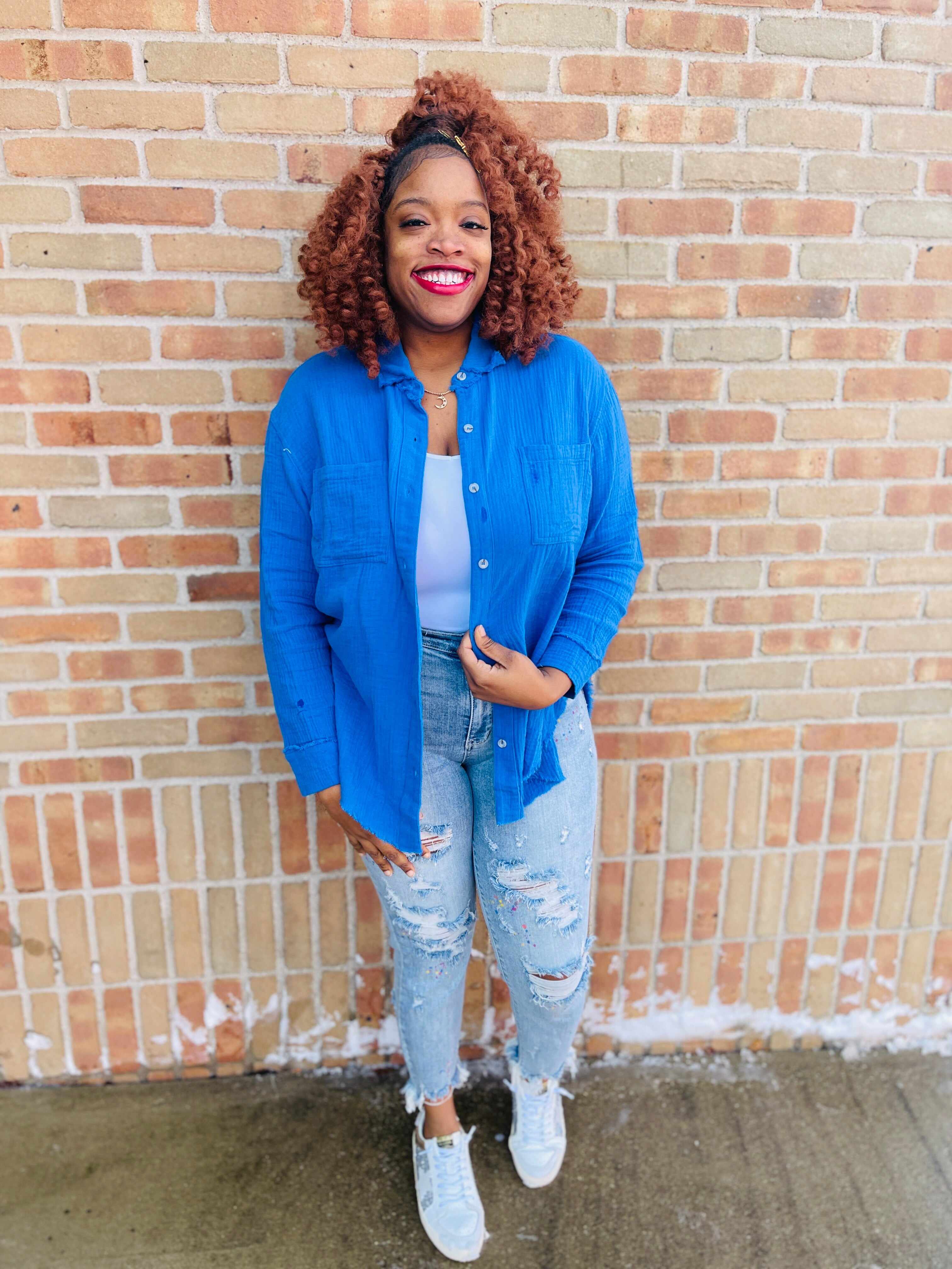 Plus/Reg Color Me Happy Boyfriend Jeans
