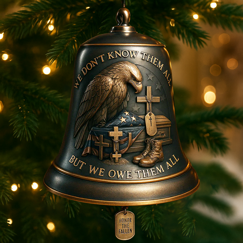 Honor the Fallen Memorial Bell Ornament