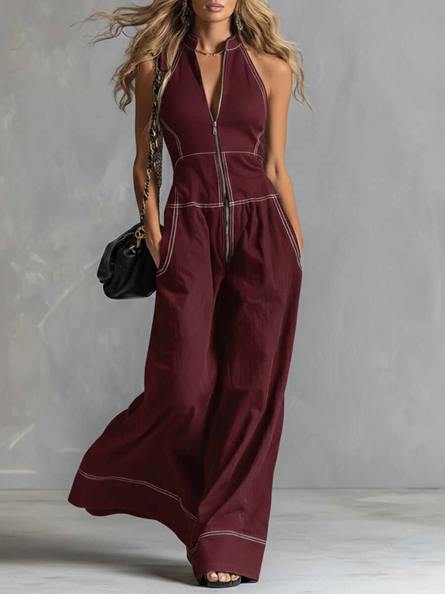 🔥Summer Arrivals🌟🔥 Casual Zippered Cotton Jumpsuit — The Ultimate Everyday Must-Have