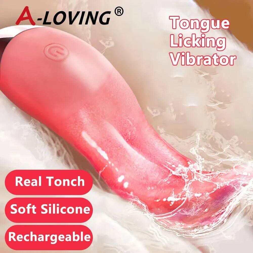 Heated Tongue Licking Vibrator for Women: Clitoris & G-Spot Stimulator