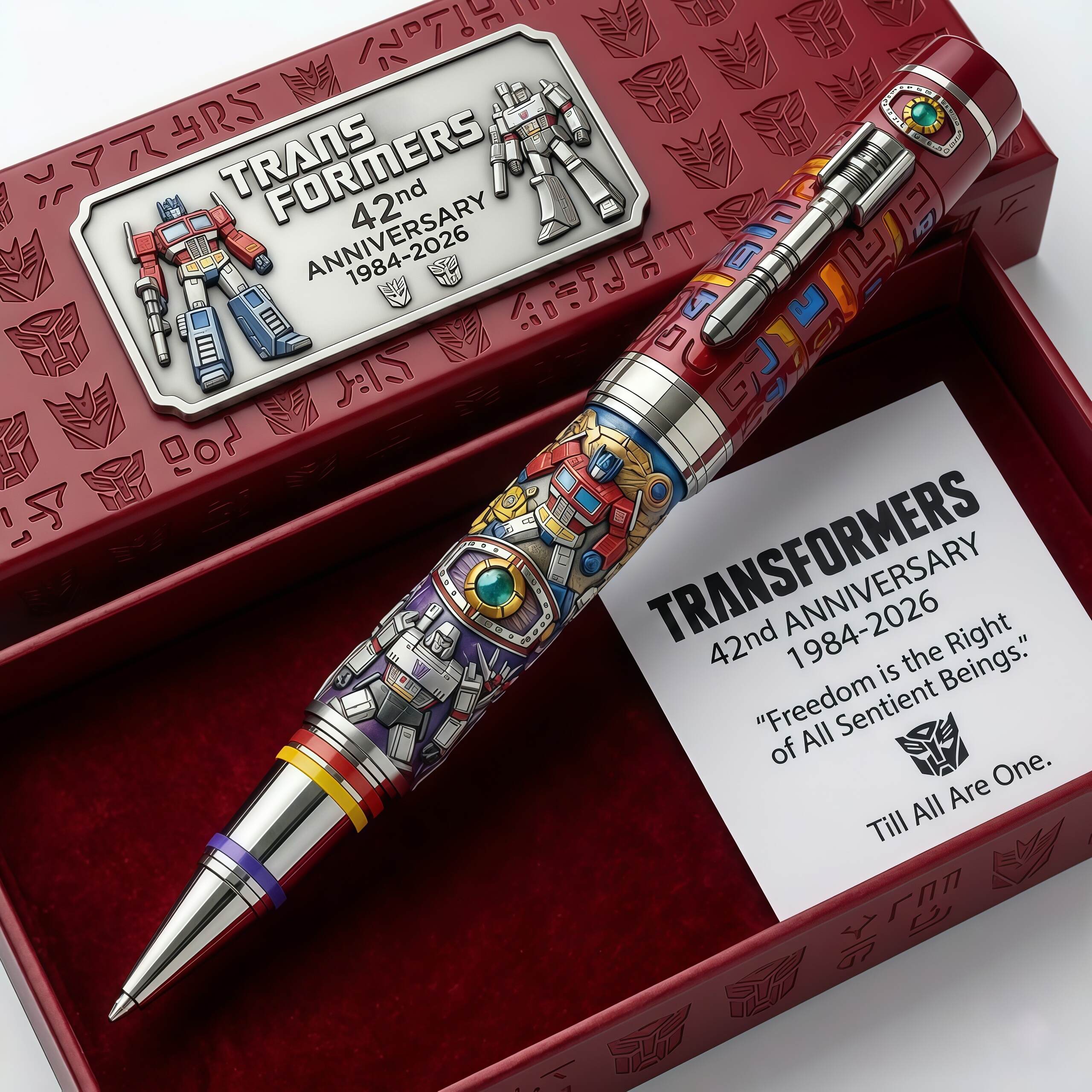 TRANSFORMERS – 42nd Anniversary Limited Edition Collector’s Pen (1984–2026)