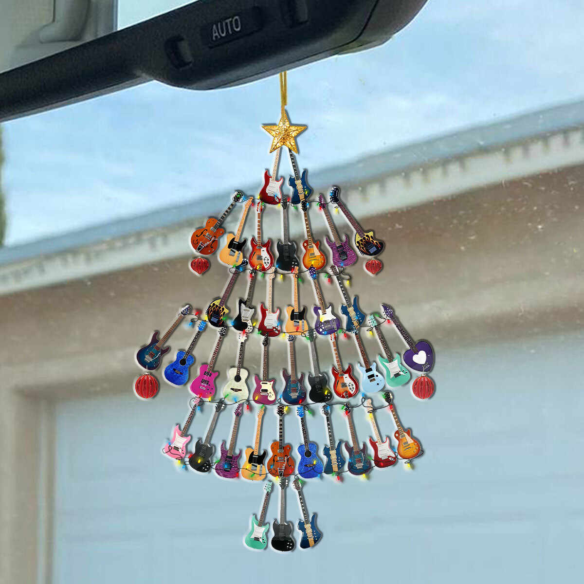 🎸🎄Guitar Tree Christmas Ornament