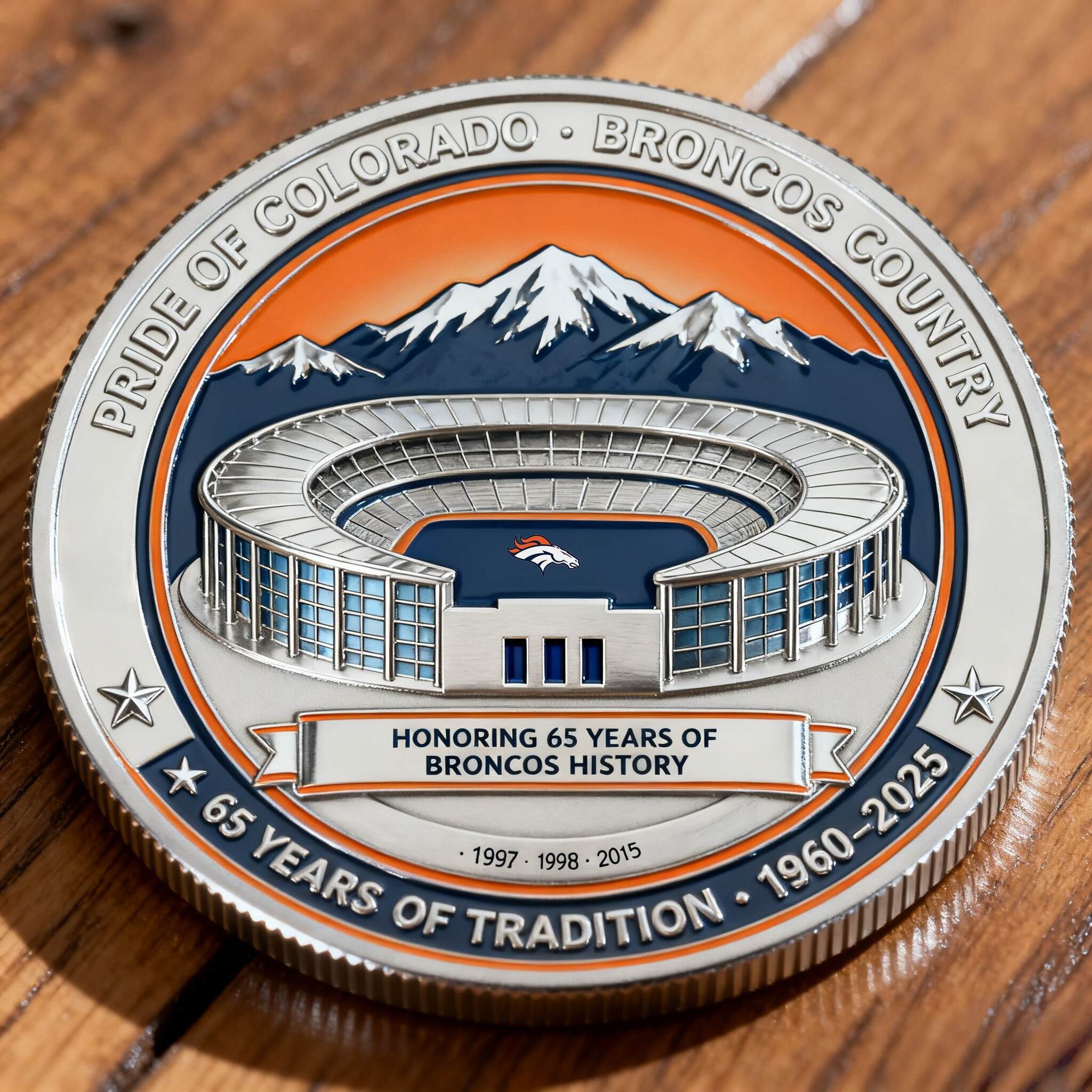 Broncos 65Th Anniversary Commemorative Coin