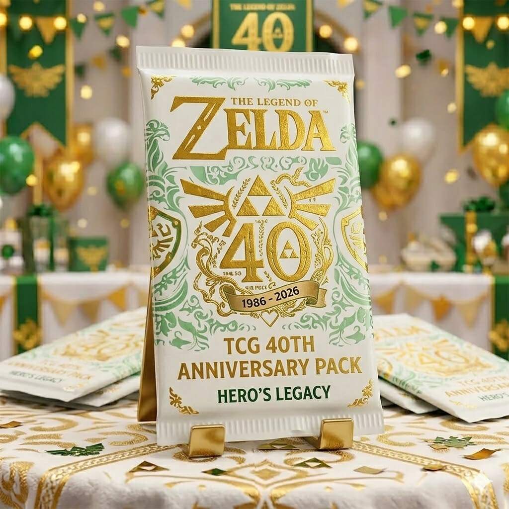 The Legend of Zelda 40th Anniversary Limited Edition TCG Card - White Hero's Legacy Collection!