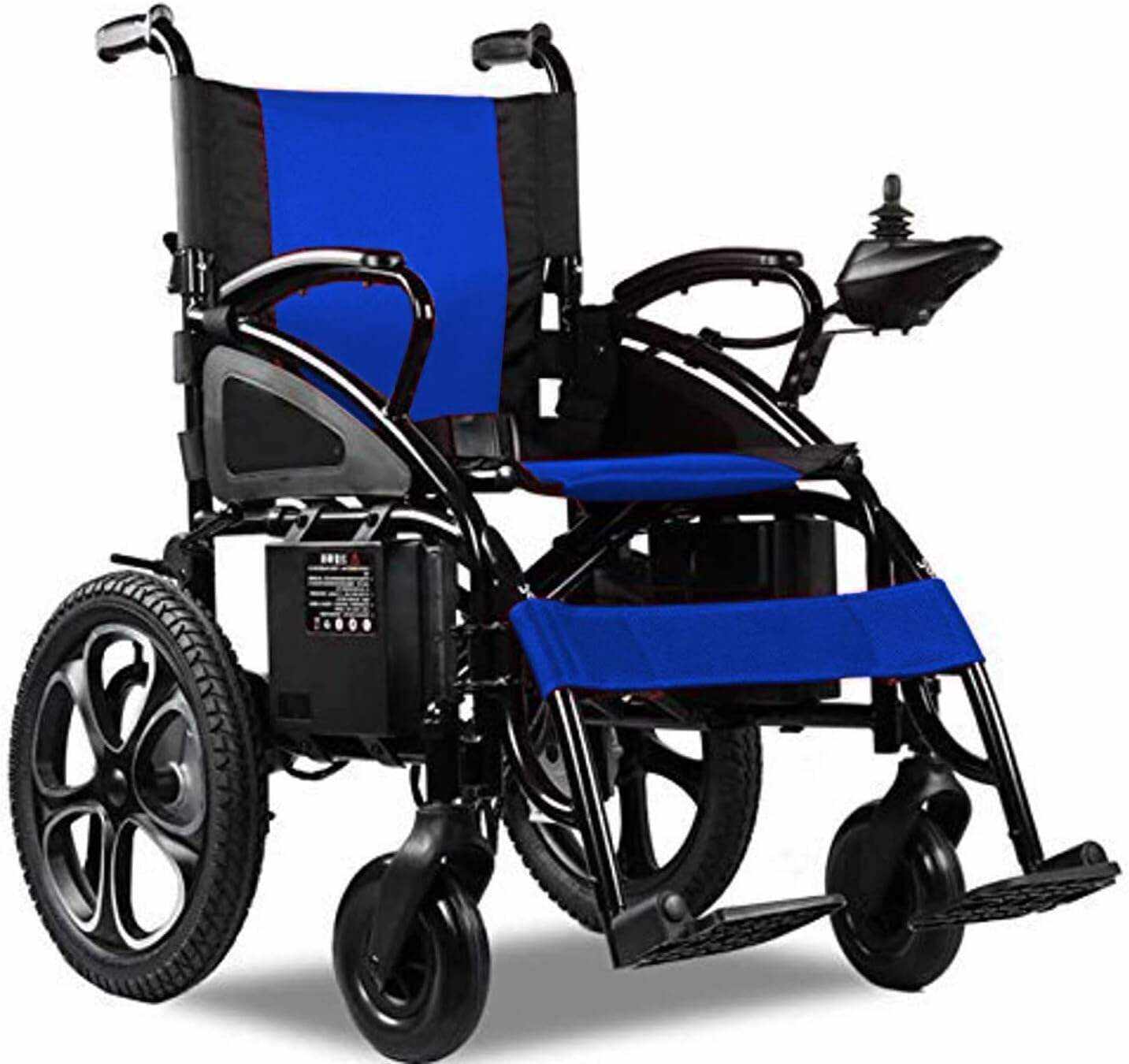Rubicon DX01 All Terrain Foldable Electric Wheelchairs for Adults - Powerful Dual Motor Motorized Power Wheelchairs - Silla de Ruedas Electrica para Adultos. Supports up to 300 lbs - Weight 70 lbs