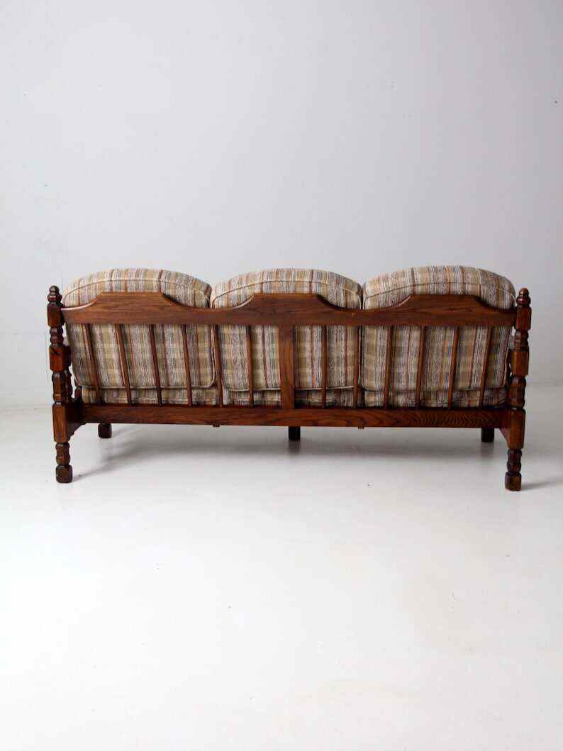 vintage lodge style rustic couch
