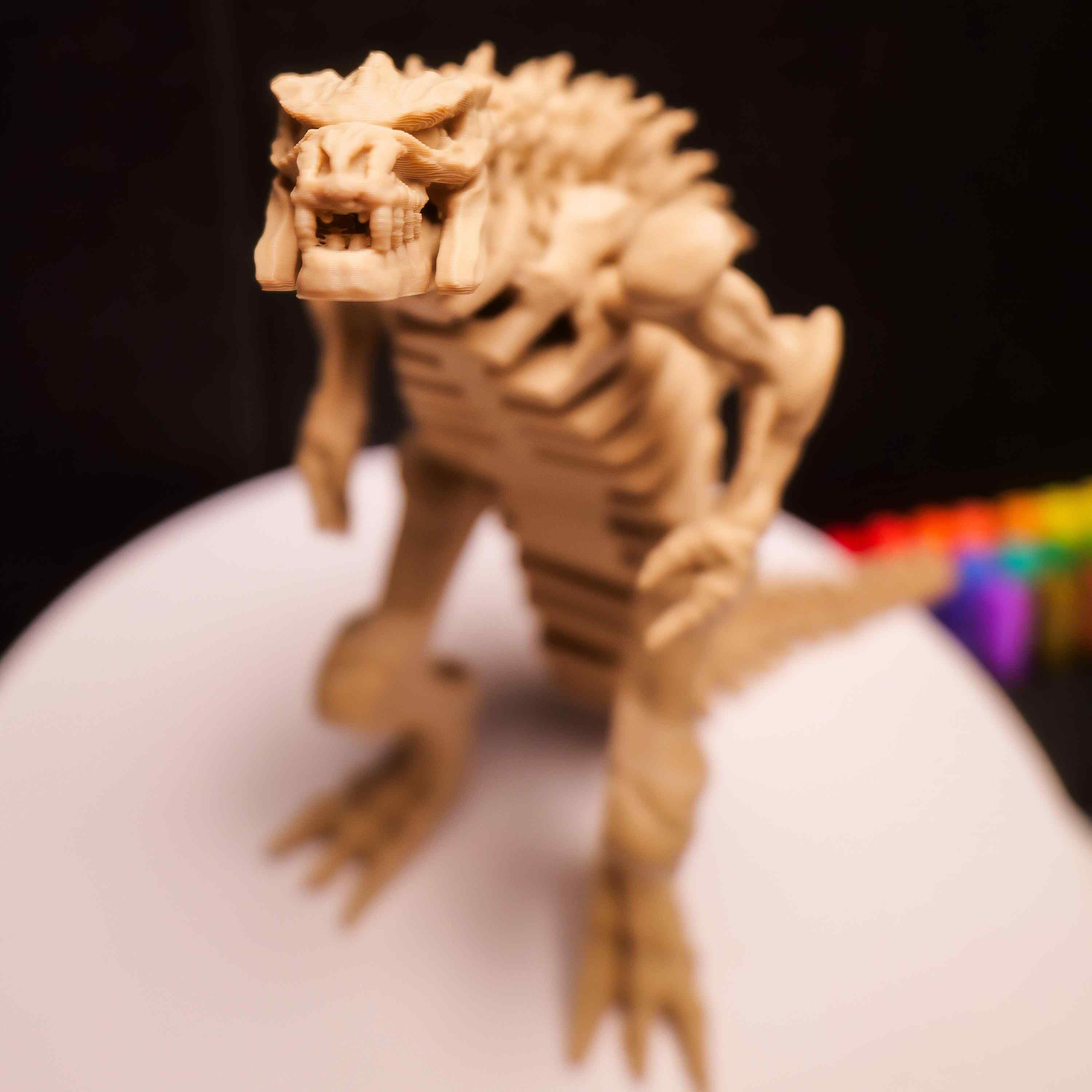 Fully Articulated Skeletonized Godzi Figure