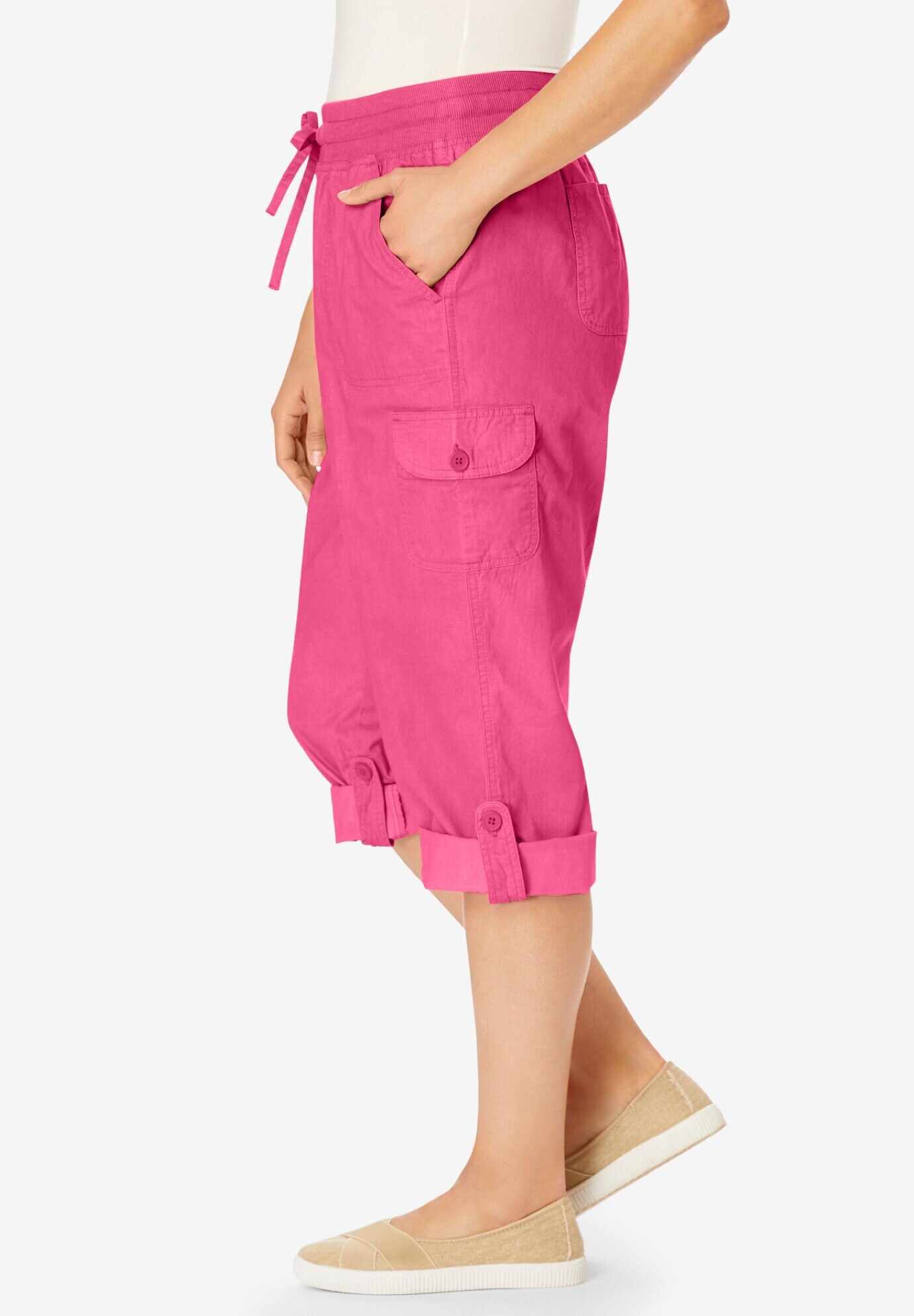 Convertible Length Cargo Capri Pant