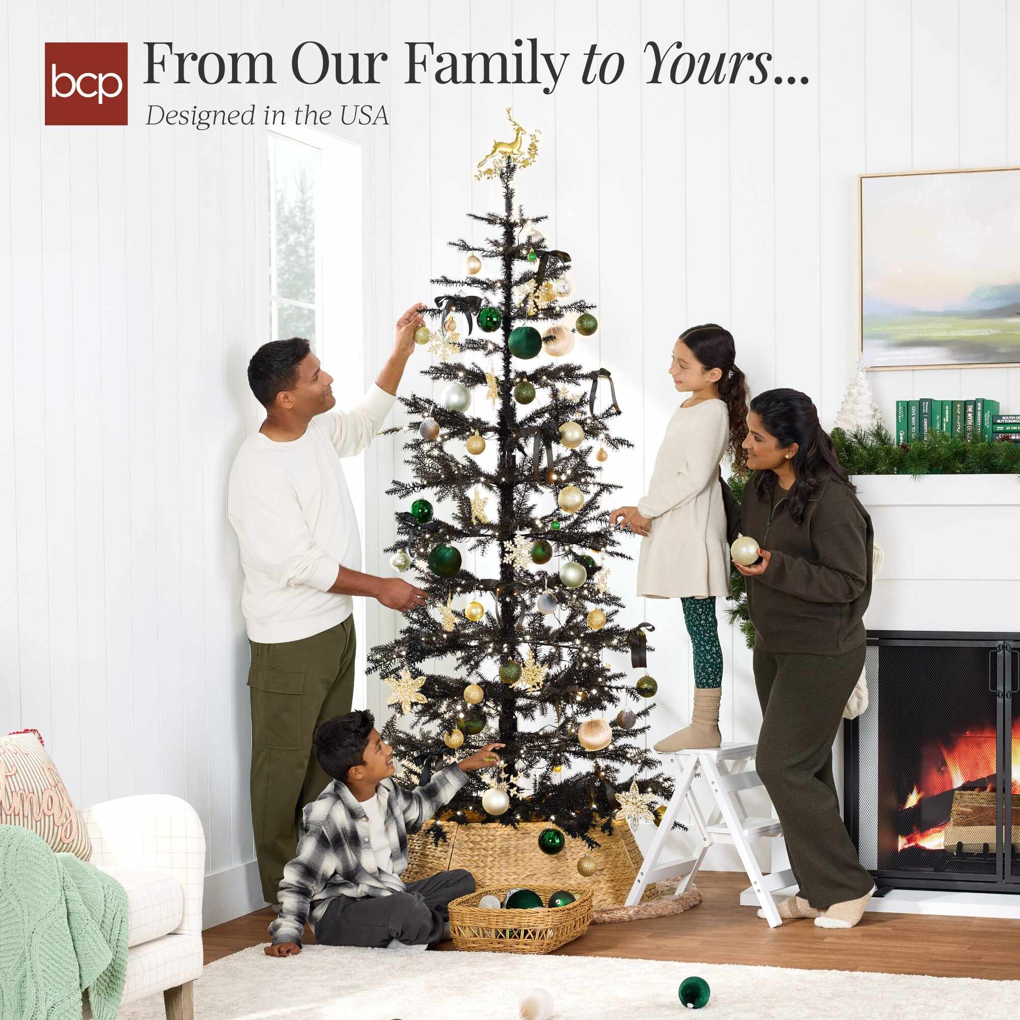 Pre-Lit Sparse Christmas Tree w/ 2-in-1 LED Lights, Cordless Connection