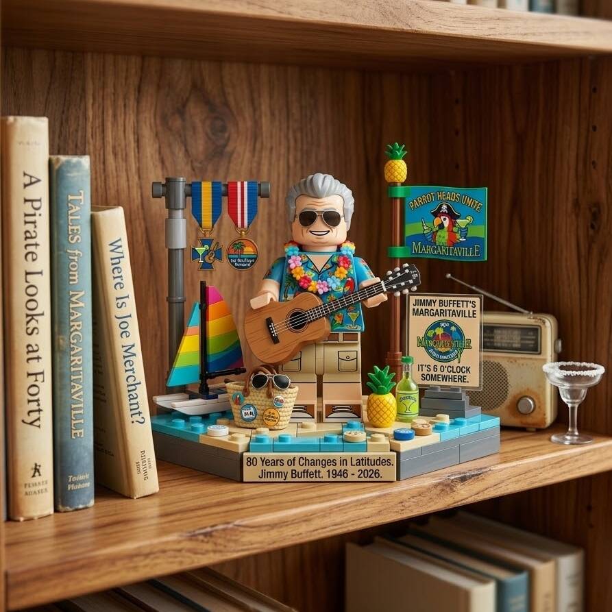 Jimmuy Buffet 80th Anniversary  Building Block
