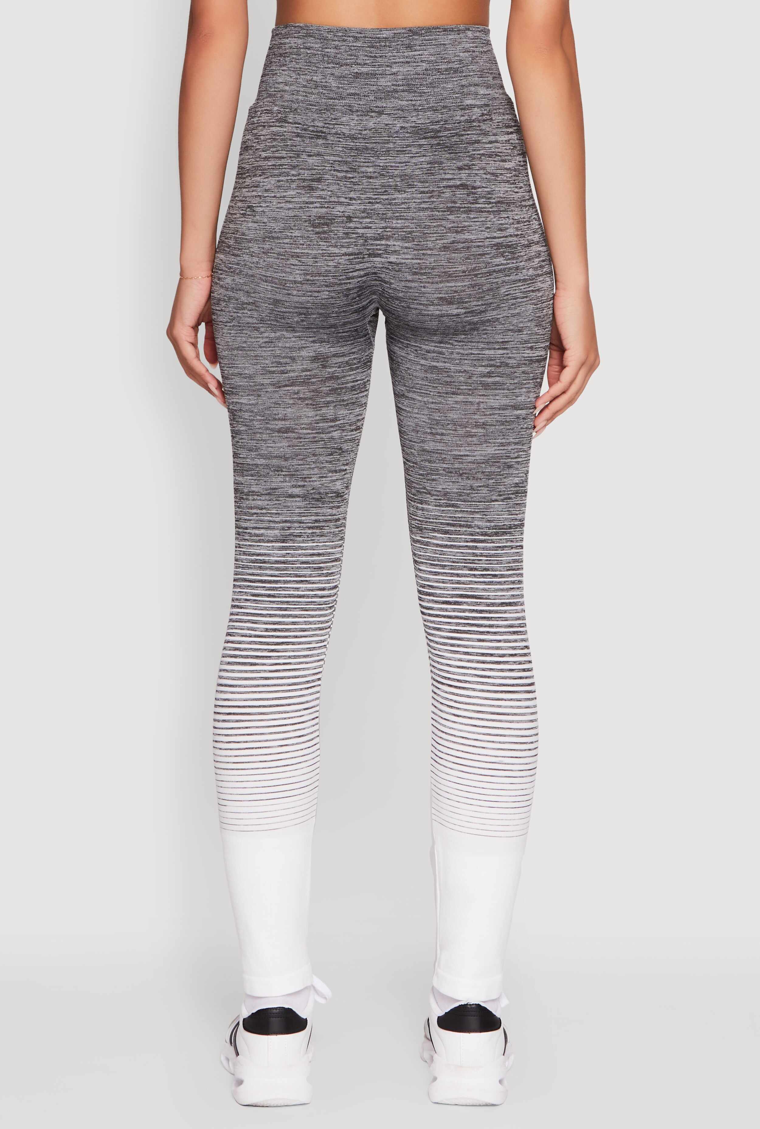Trendy Marled Ombre Stretch Leggings