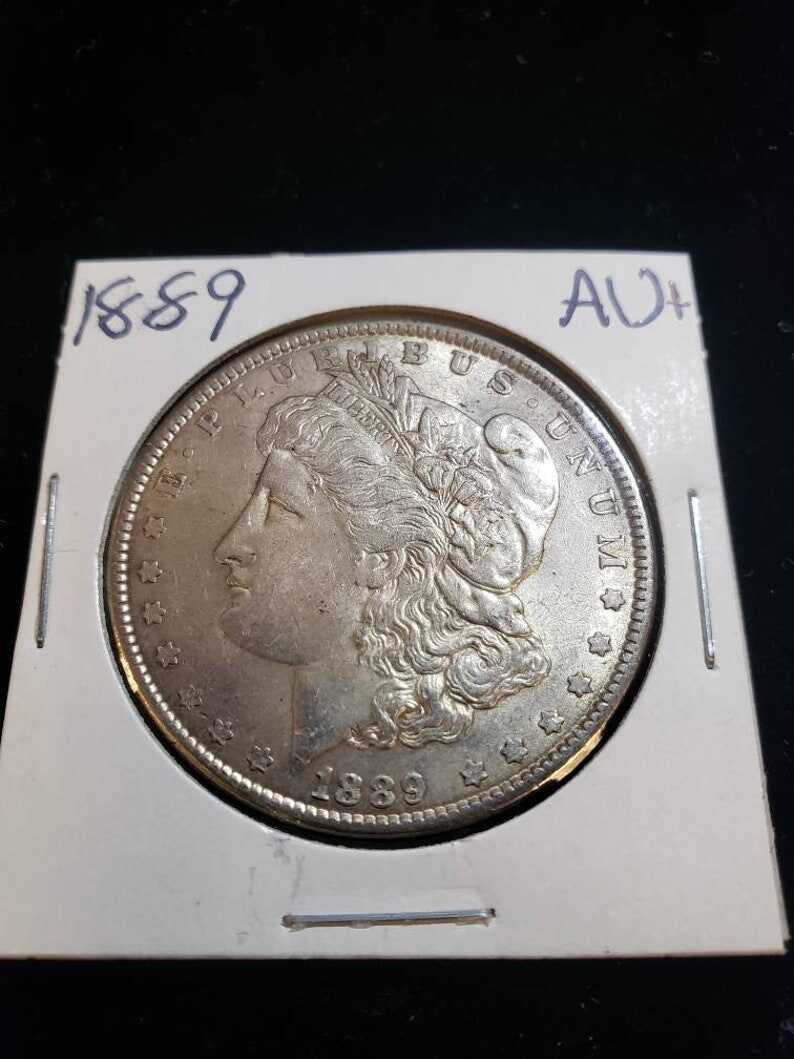 1889 AU+    Silver Morgan  Dollar ! Lot# 201