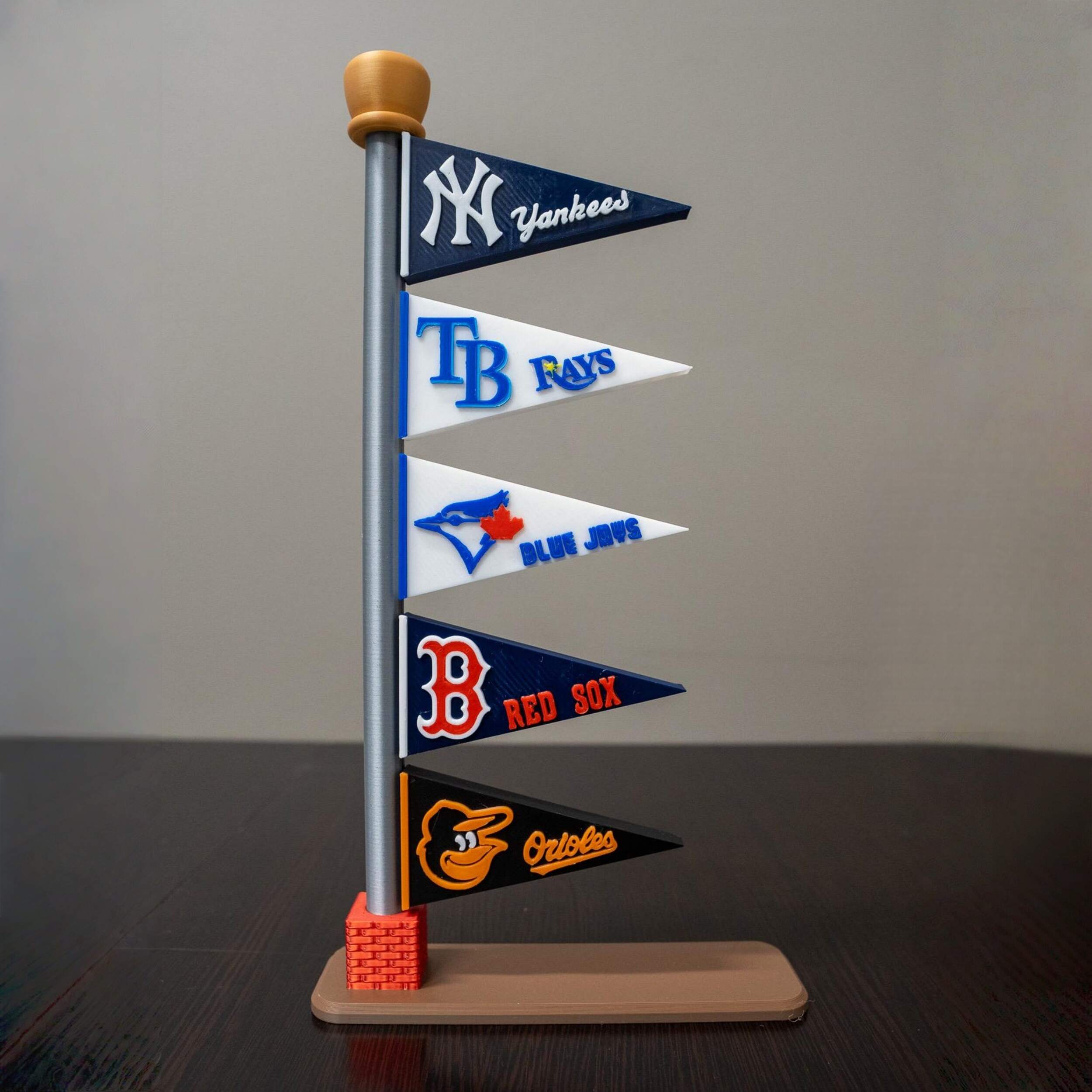 Handcrafted MLB Pennant Tower