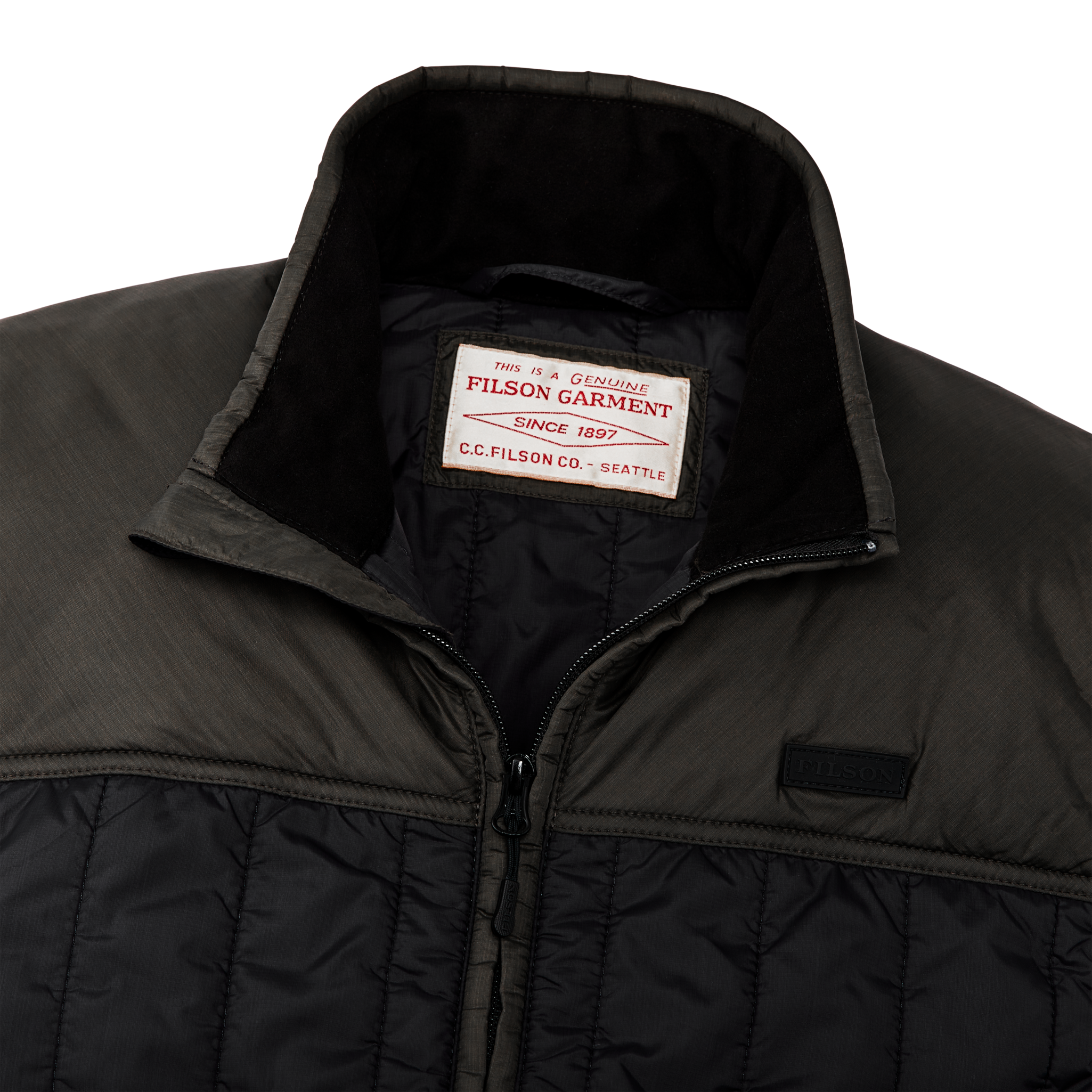 Ultralight Vest - Black / Olive Gray
