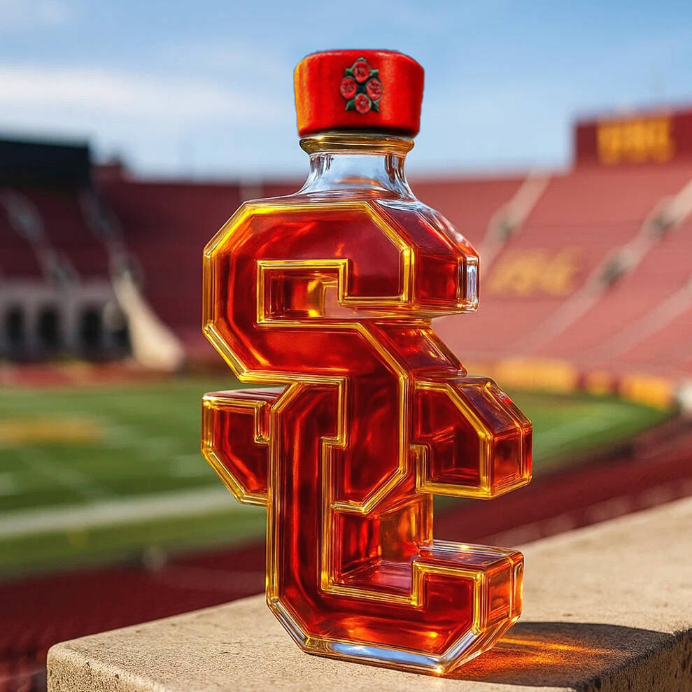 USC Trojans Whiskey Bottle