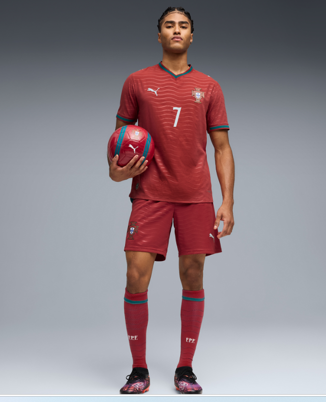 Cristiano Ronaldo Portugal National Team Puma 2026 Home Authentic Jersey - Red