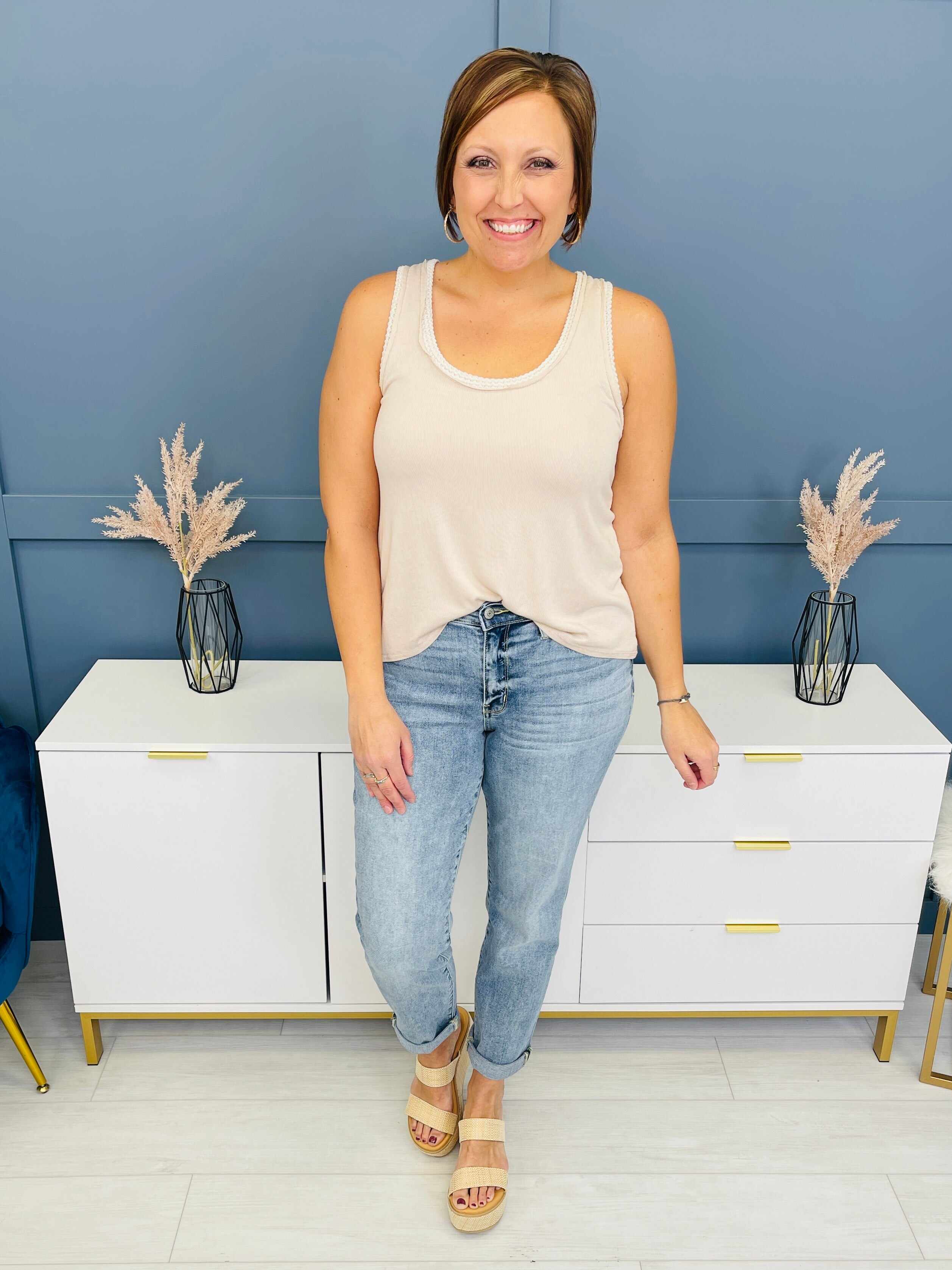 RESTOCK!  Reg/Curvy The Bleach Boys Nondistressed Boyfriend Jeans--Multiple Washes!