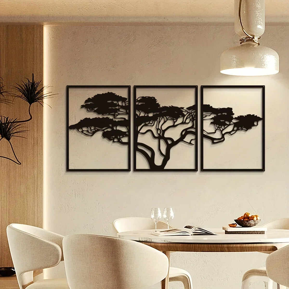 Black Tree Metal Wall Art