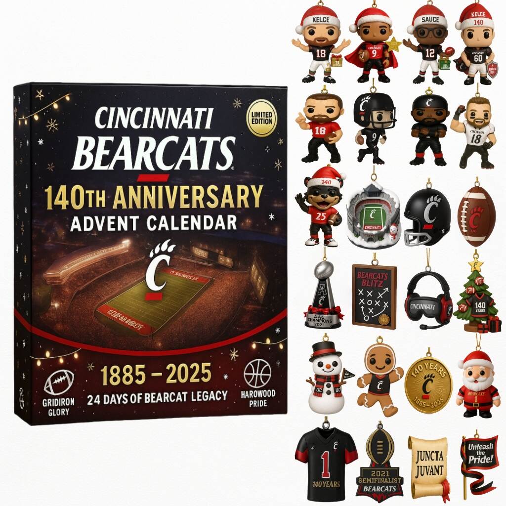 Cincinnati Bearcats 140th Anniversary Advent Calendar 2025