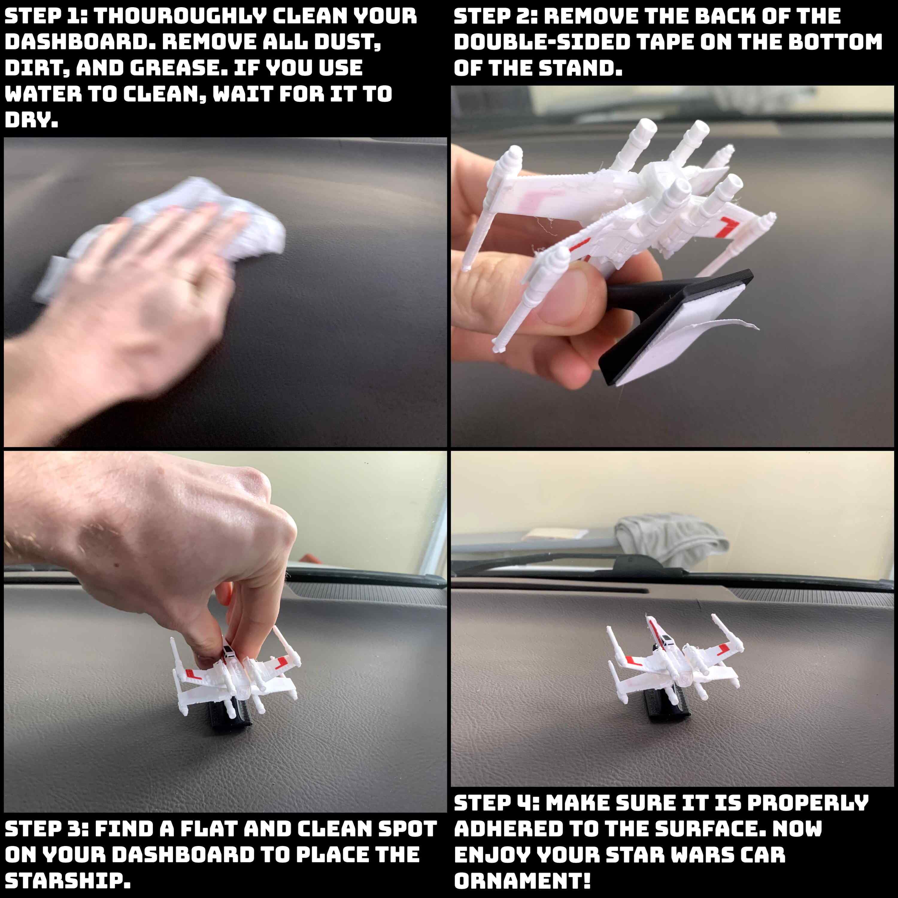 Star Wars Starfighter Car Drift Ornaments