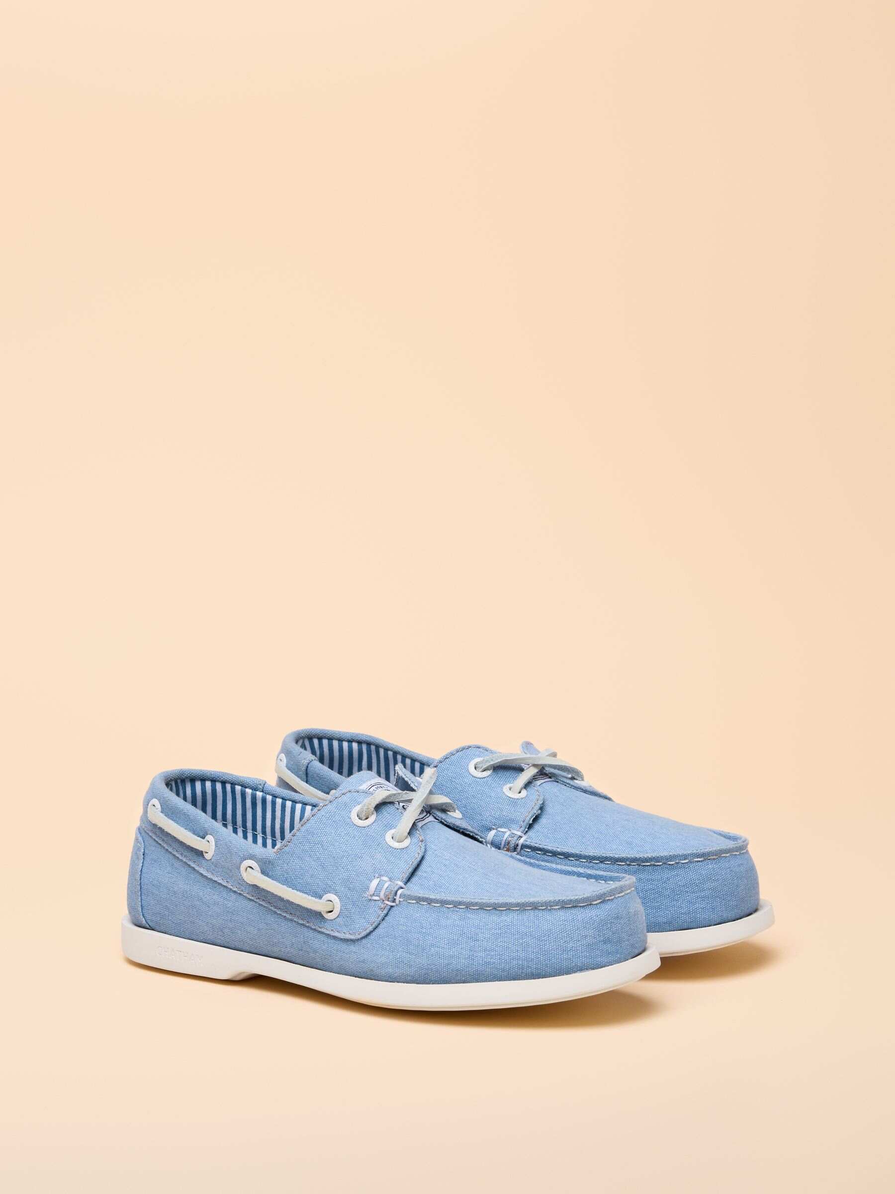 Joules X Chatham Blue Jetty Deck Shoes