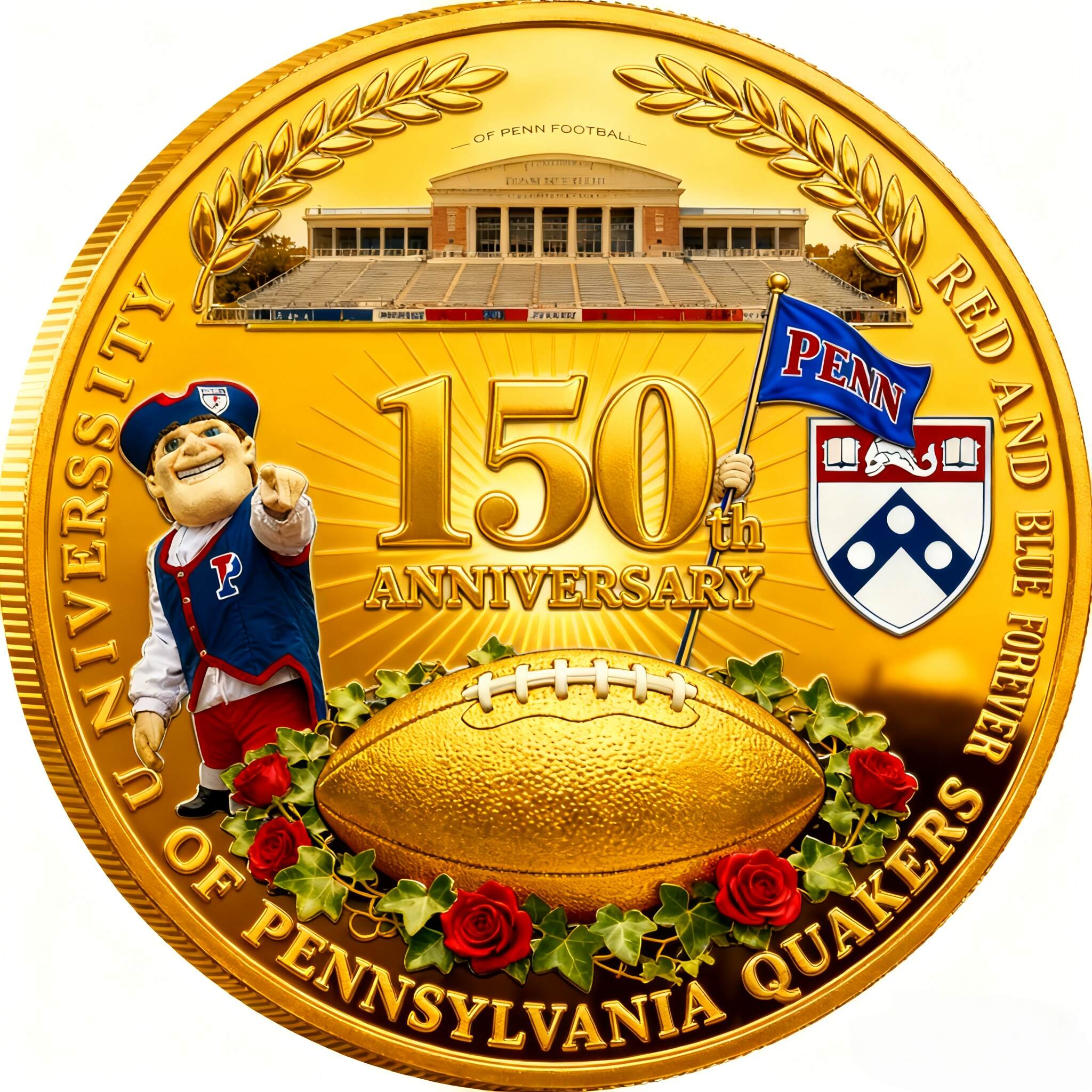 Penn Quakers 150th Anniversary Collector Coin