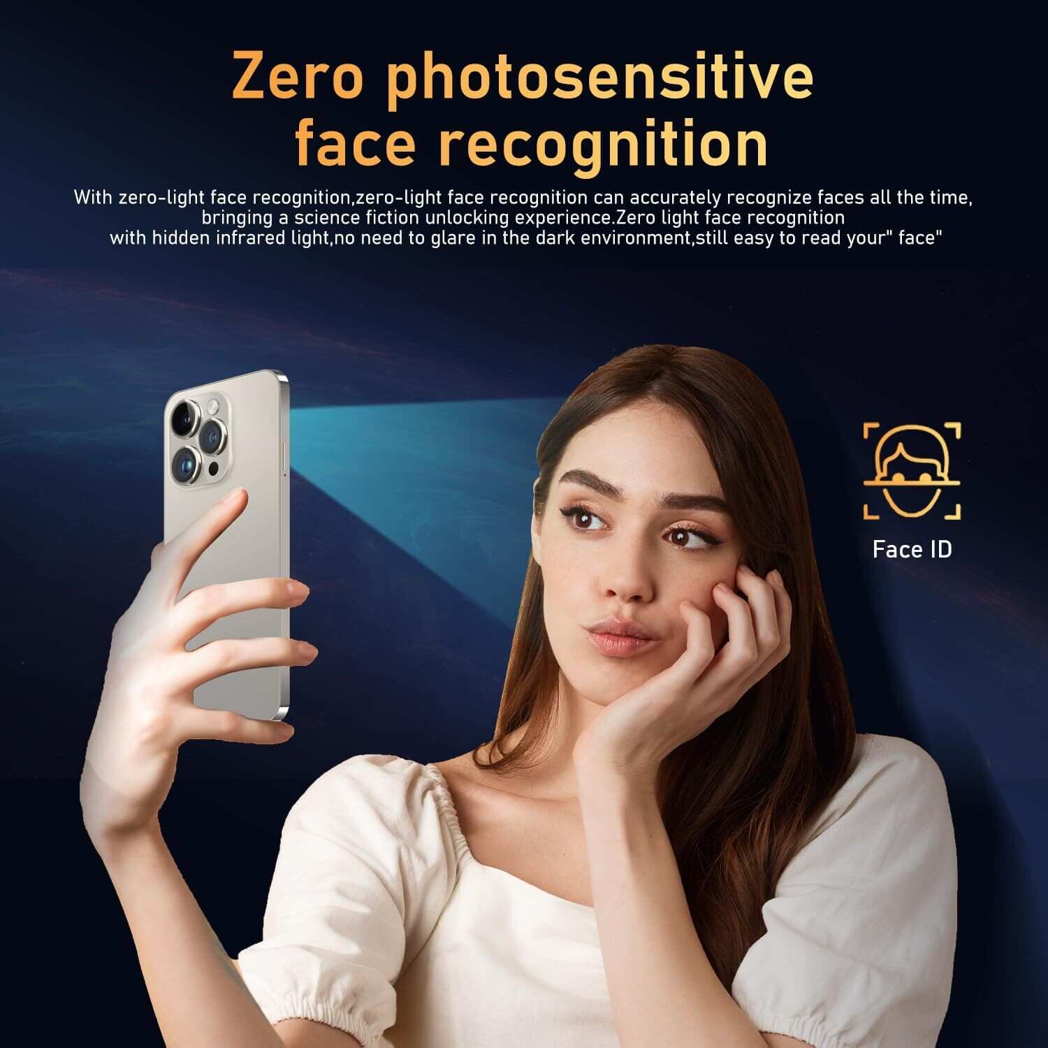 I15 Pro MAX Smartphone Unlocked Cell Phone,Battery 6800mAh 6.8 HD Screen Unlocked Phone,6+256GB Android 13 with 128GB Memory Card,Dual SIM/5G/Fingerprint Lock/Face ID (Blue Titanium, 6+256)