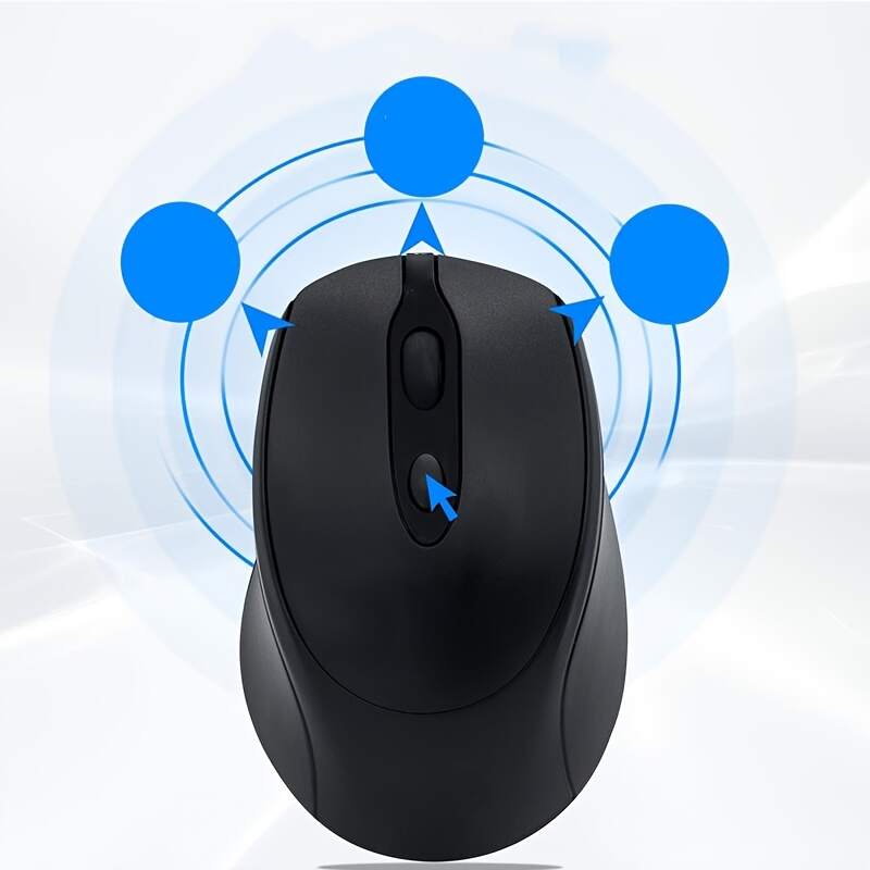 [Wireless Mouse] Rechargeable Wireless Mouse | Updated Small Ergonomic Mouse, 2.4G+Bt Dual-Mode Connection, with USB Receiver, Suitable for Pc Computers, Laptops And Desktops, with Silent Click Function