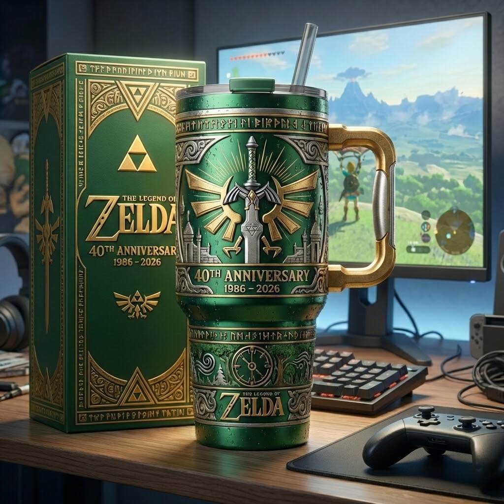 The Legend of Zelda 40th Anniversary Commemorative Tumbler