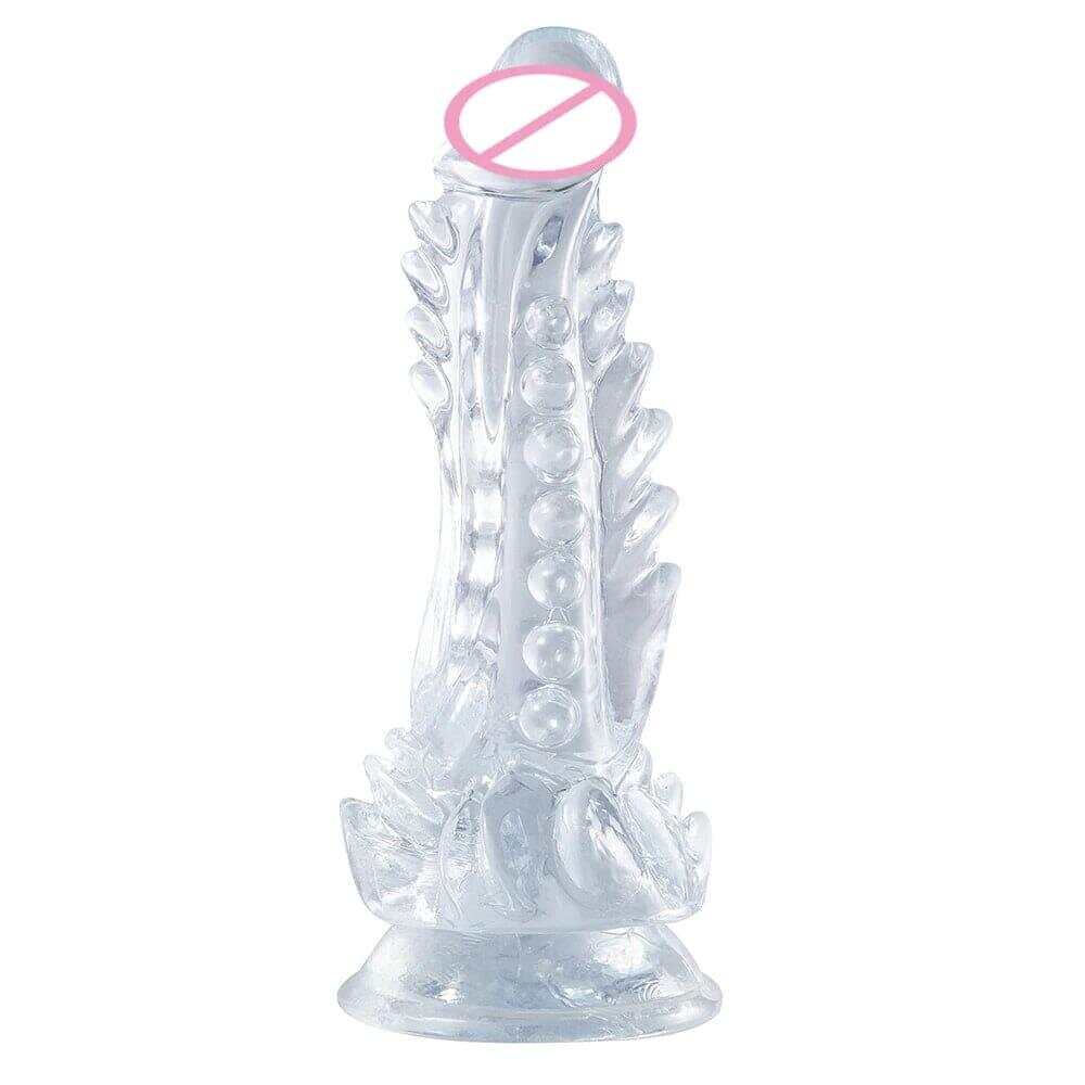 Clear Monster Dildo – Huge Realistic G-Spot Stimulator with Suction Cup