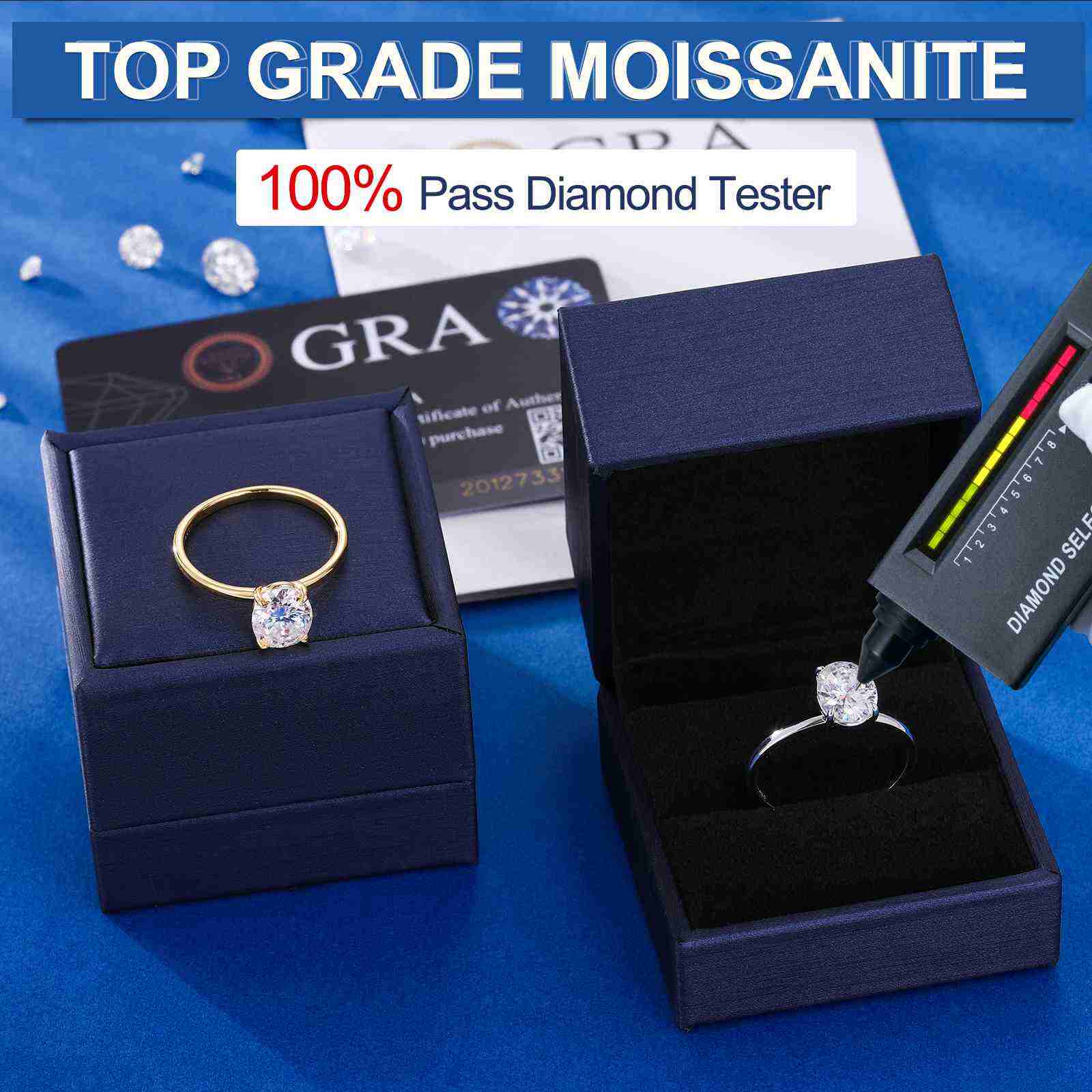 (Valentine's Gift) S925 Oval Cut Moissanite Engagement Ring For Her