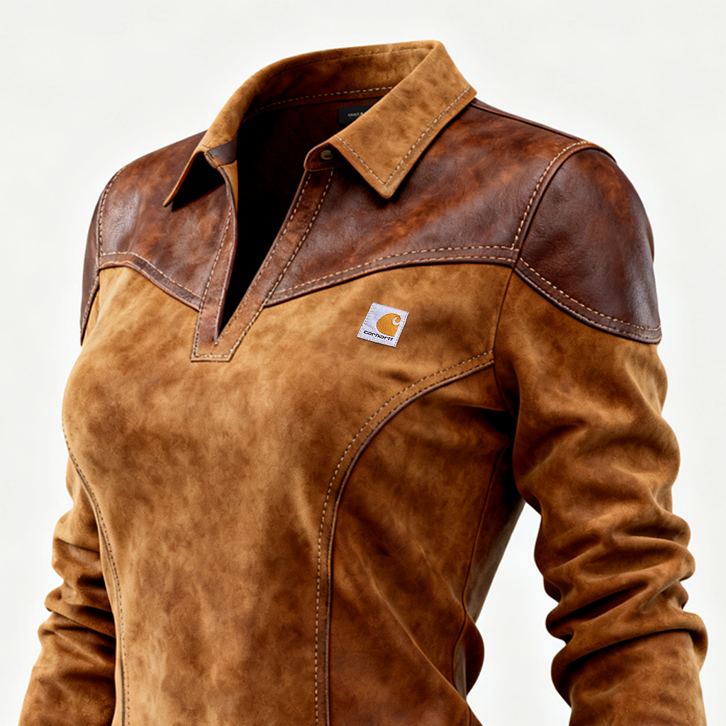 Stylish Women's Shirt With Contrast Panel Design For All-Season Wear