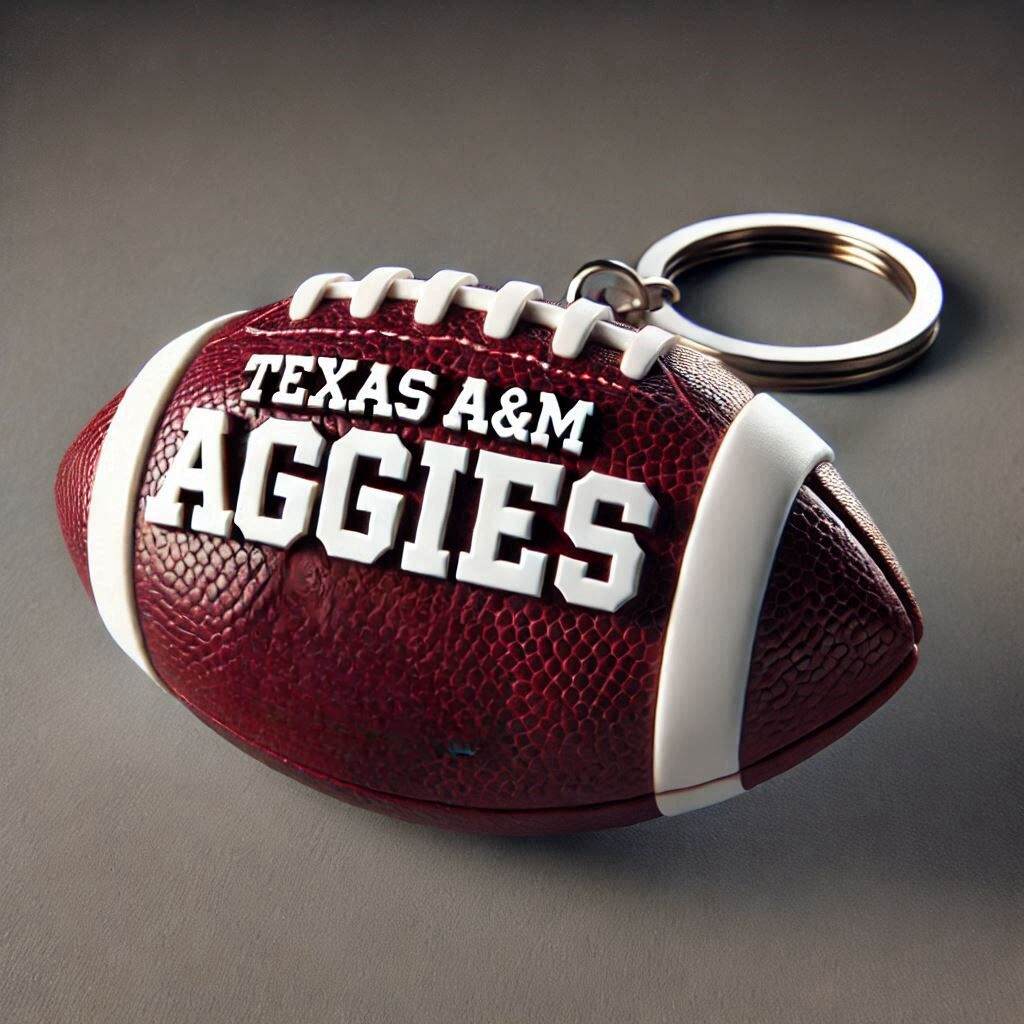 College Football Keychain