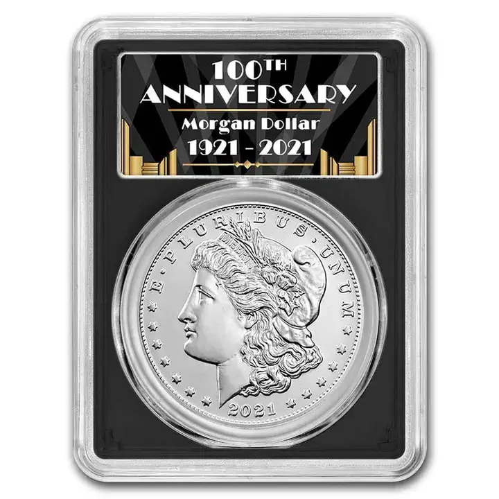 2021-CC $1 Morgan Silver Dollar 100th Anniversary with CC Privy PCGS MS70
