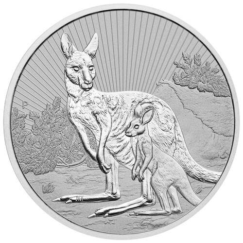 2023 2oz Perth Mint Gold Kangaroo Mother and Baby Coin